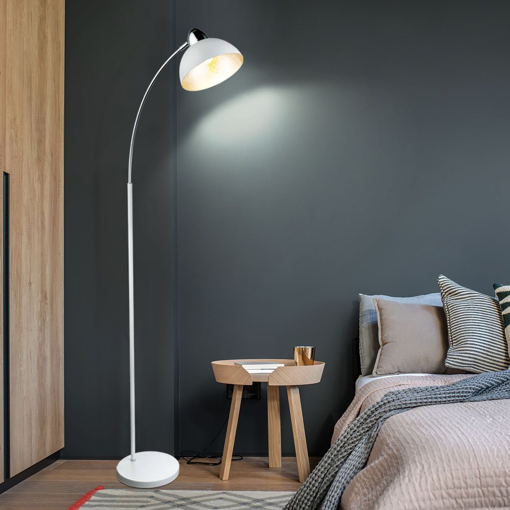 Wohn Leuchtmittel Bogenlampe, LED Leuchte Blattsilber inklusive, Schlaf etc-shop Beleuchtung Zimmer Chrom nicht Bogen