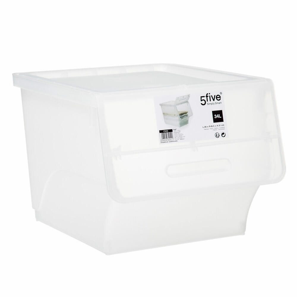 5five Simply Smart Aufbewahrungsbox mit Frontklappe, 34 Liter