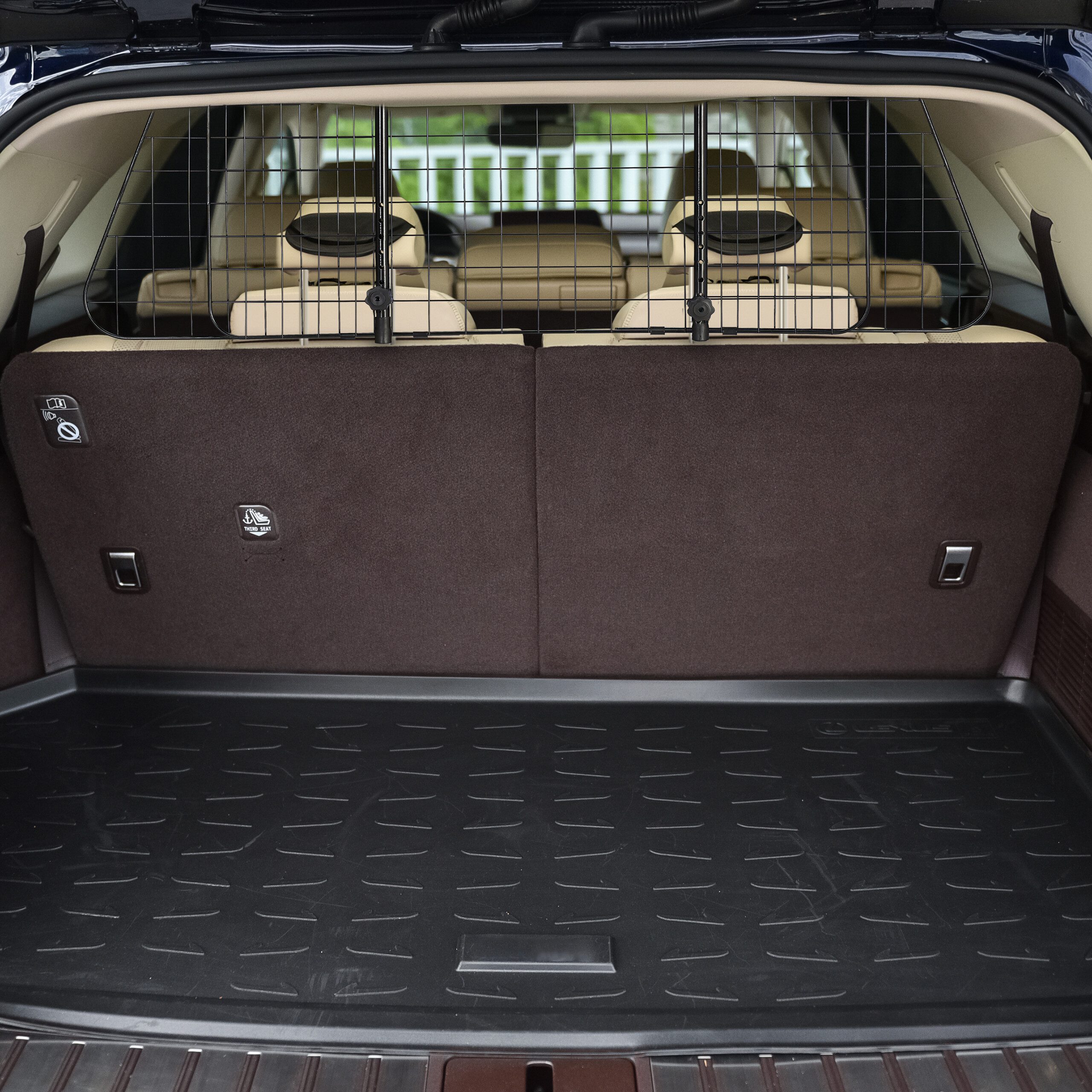 relaxdays Trenngitter Hundegitter Auto Universal groß