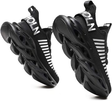 UE Stock Herren Slipper Atmungsaktive Ultraleichte Sportschuhe Gr. 43 Schwarz Slip-On Sneaker für ultraleichten Halt und Atmungsaktivität