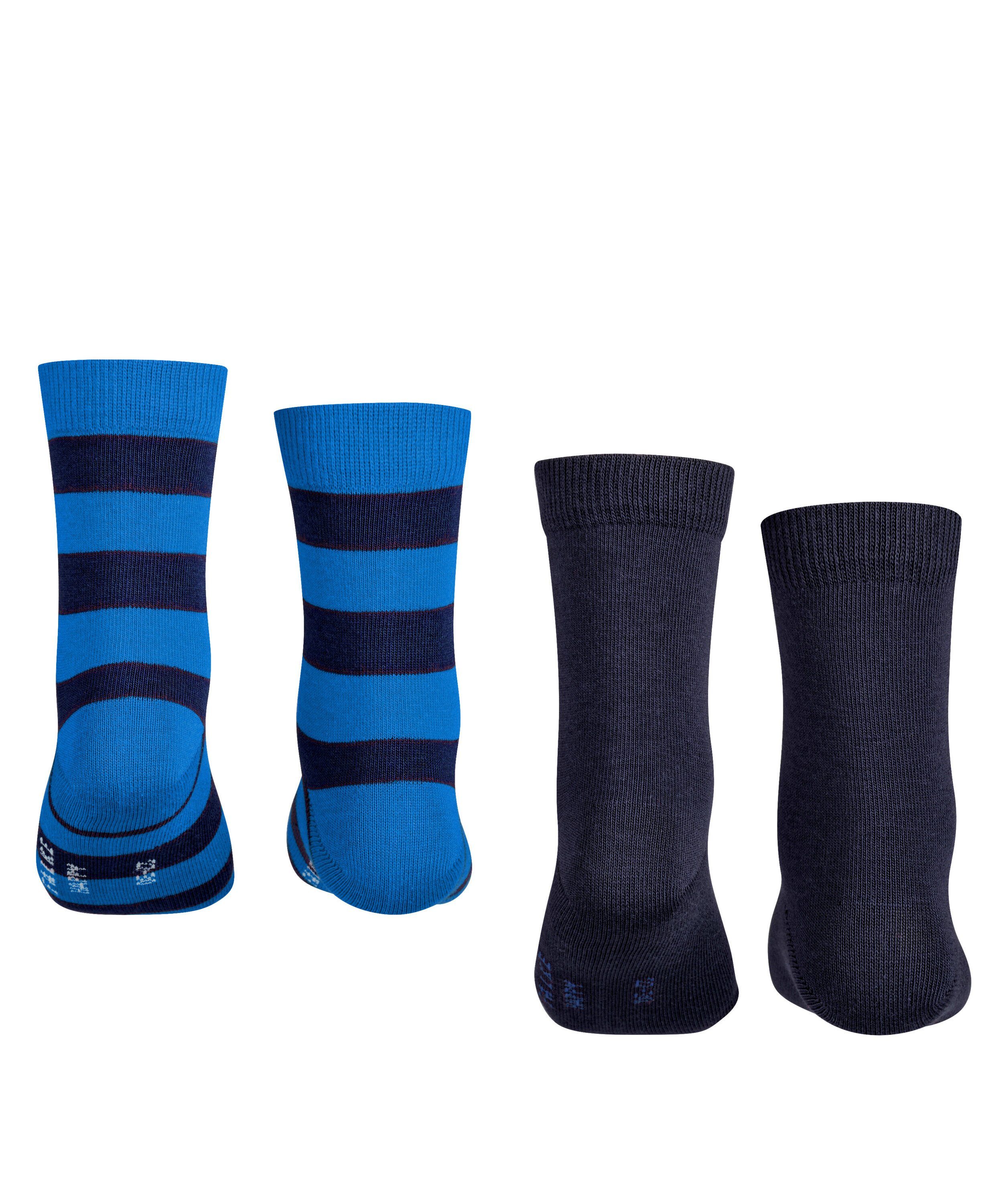 FALKE Socken Happy black 2-Pack (3000) (2-Paar) Stripe