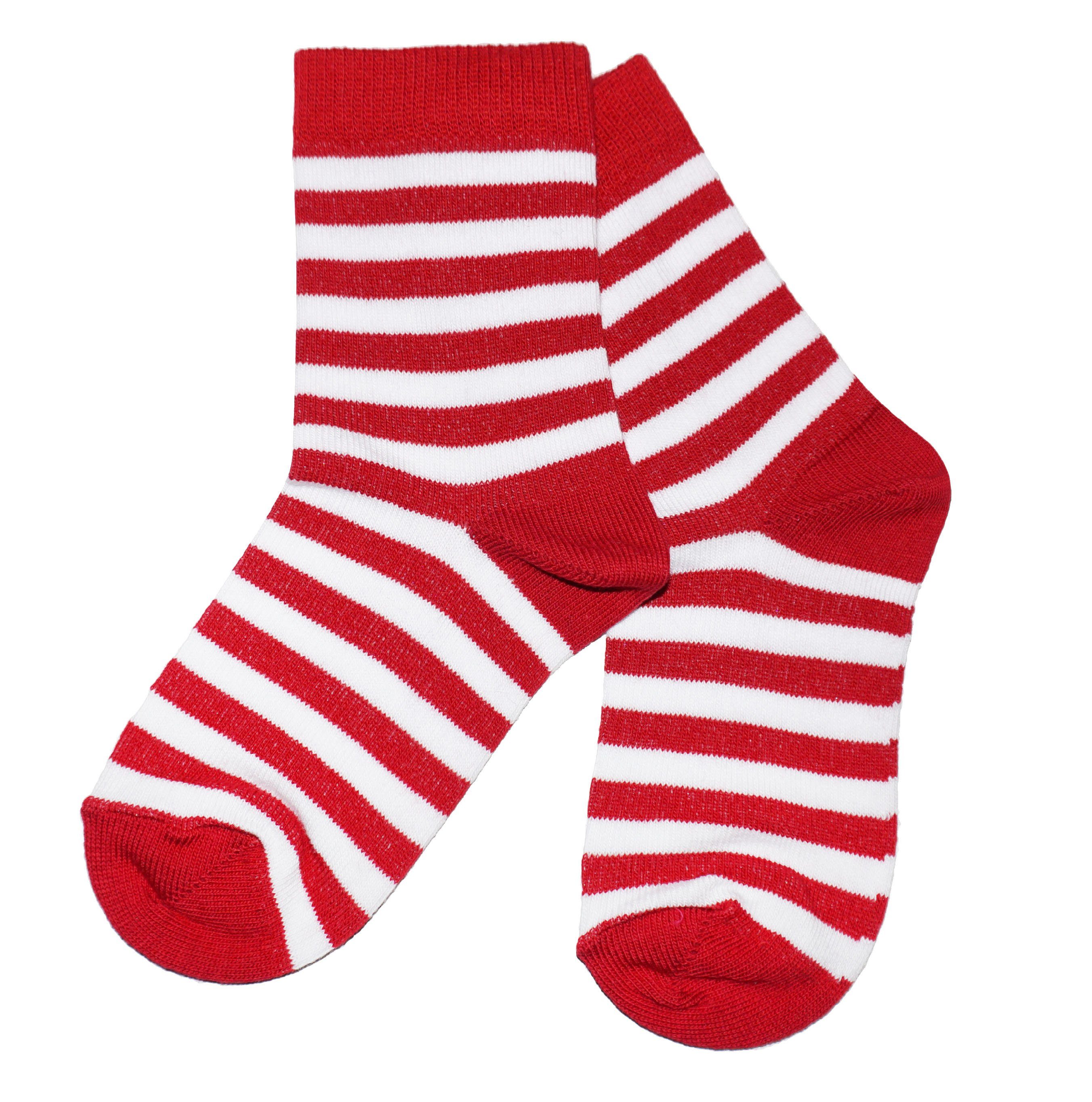 WERI SPEZIALS Strumpfhersteller GmbH Basicsocken Kinder Socken >>Farbige Ringel<< aus Baumwolle