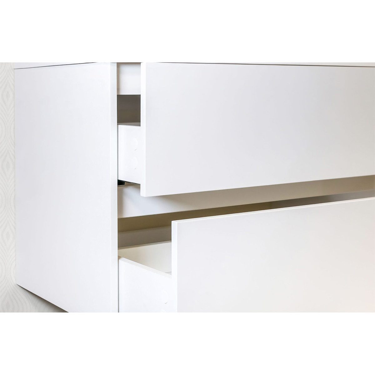 Belvit Waschbeckenschrank Drava, in verschiedenen Größen und Farben mit 2 Softclose Schubladen (1-St) Unterschrank zur Wandmontage, Schubladen grifflos, mit Montagematerial