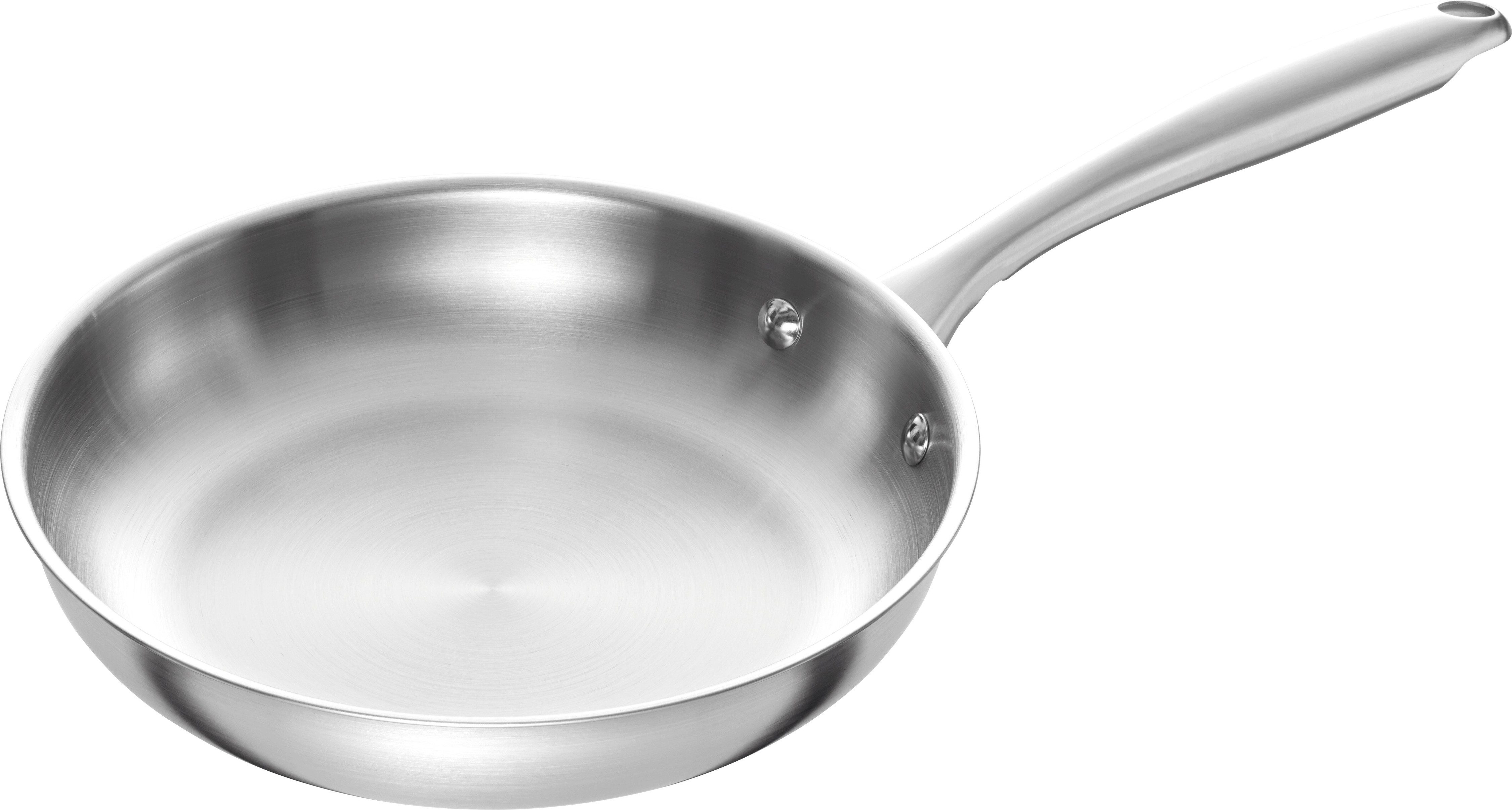HENCKELS by ZWILLING Bratpfanne Glace, Edelstahl (1-tlg), Hochwertiger Edelstahl, Ideal für scharfes Anbraten, Induktion