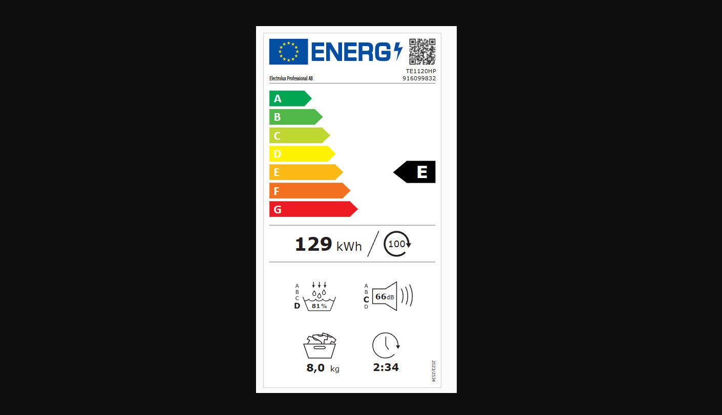 Electrolux Wärmepumpentrockner TE1120HP, Trommelbeleuchtung