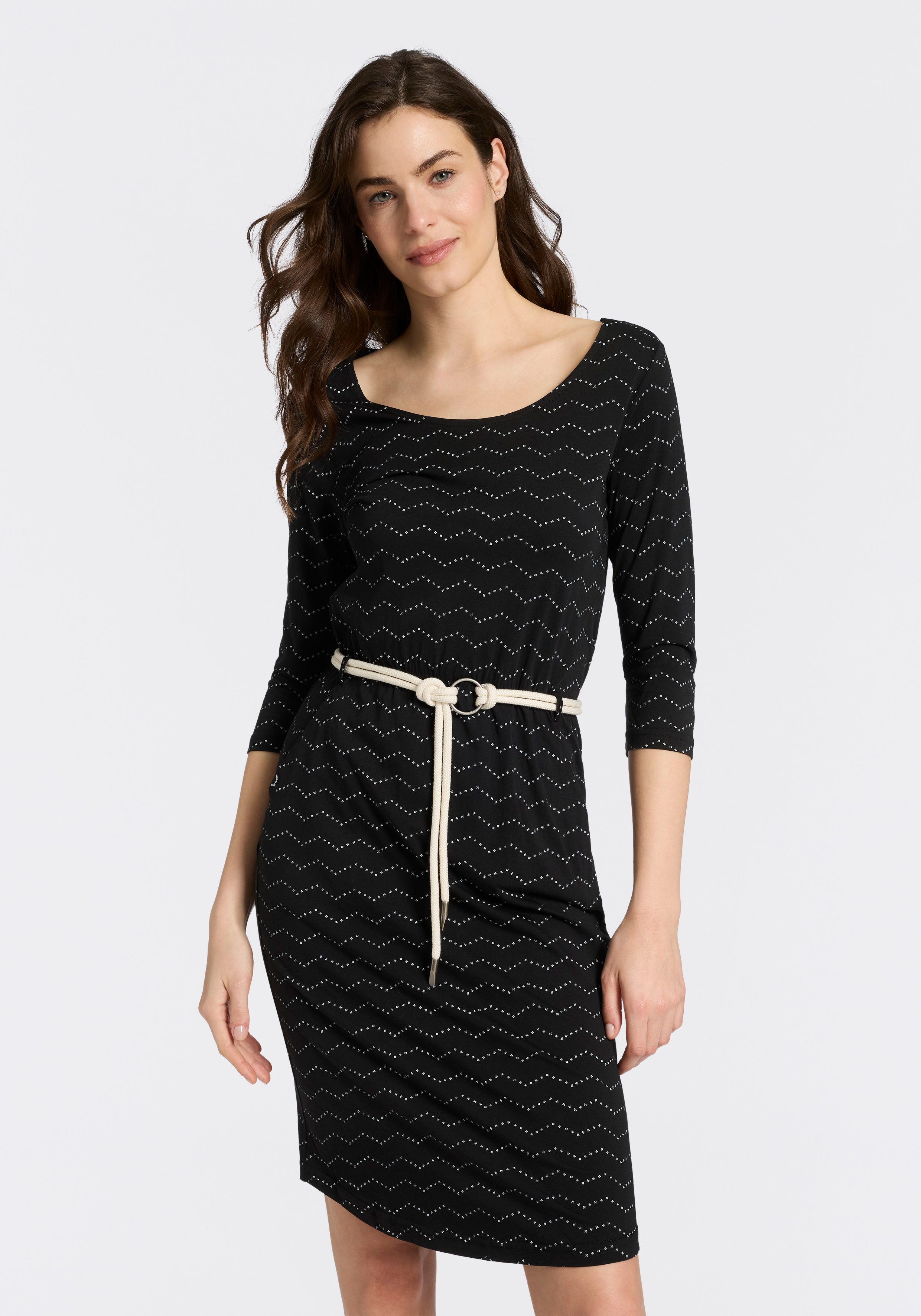 Jerseykleid LILITHA ZIG ZAG O