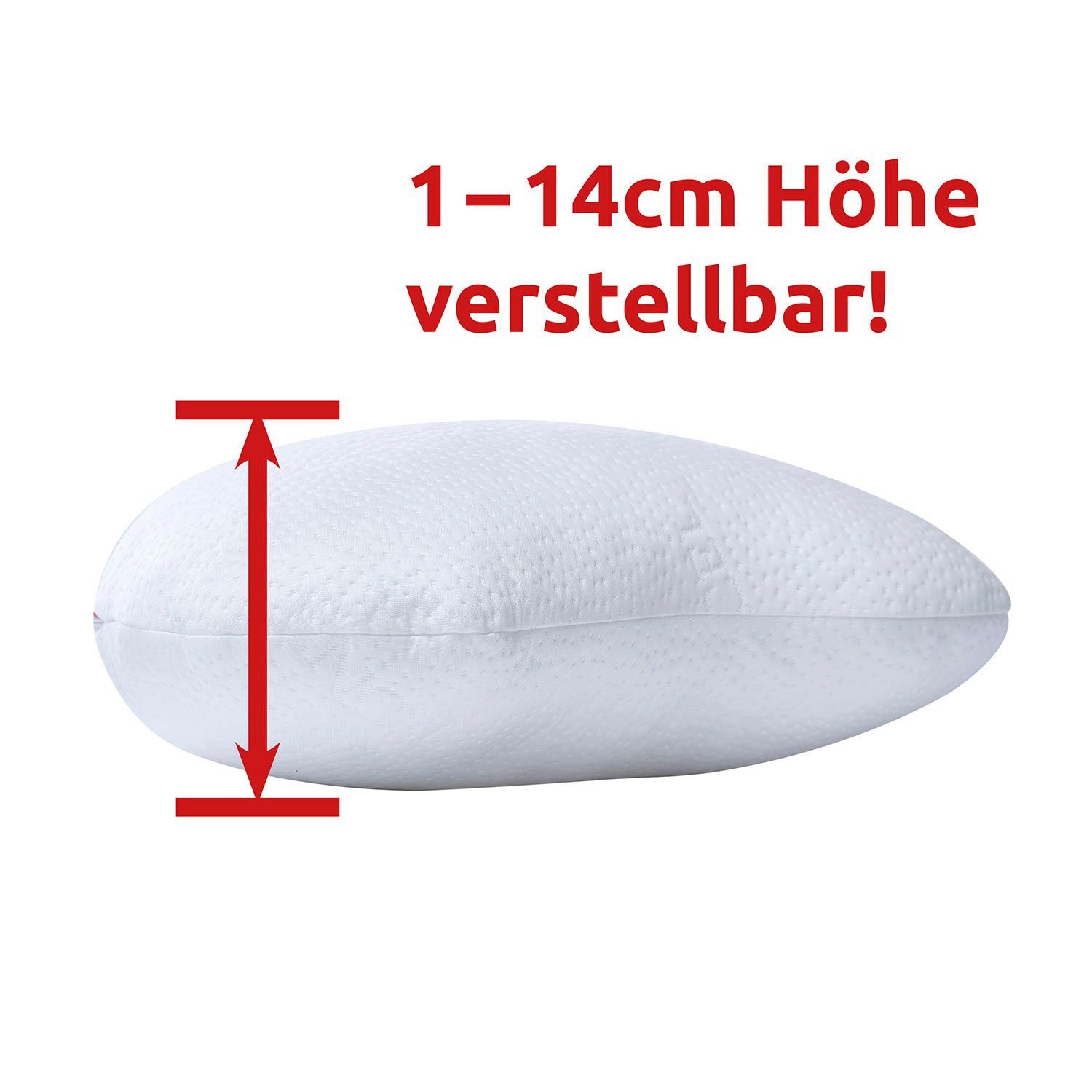 Nachtwaechter Schlafprodukte GmbH & Co. KG Schnarchstopper CPAP- und Seitenschläfer-Komfort Kissen LINA, 1-tlg.