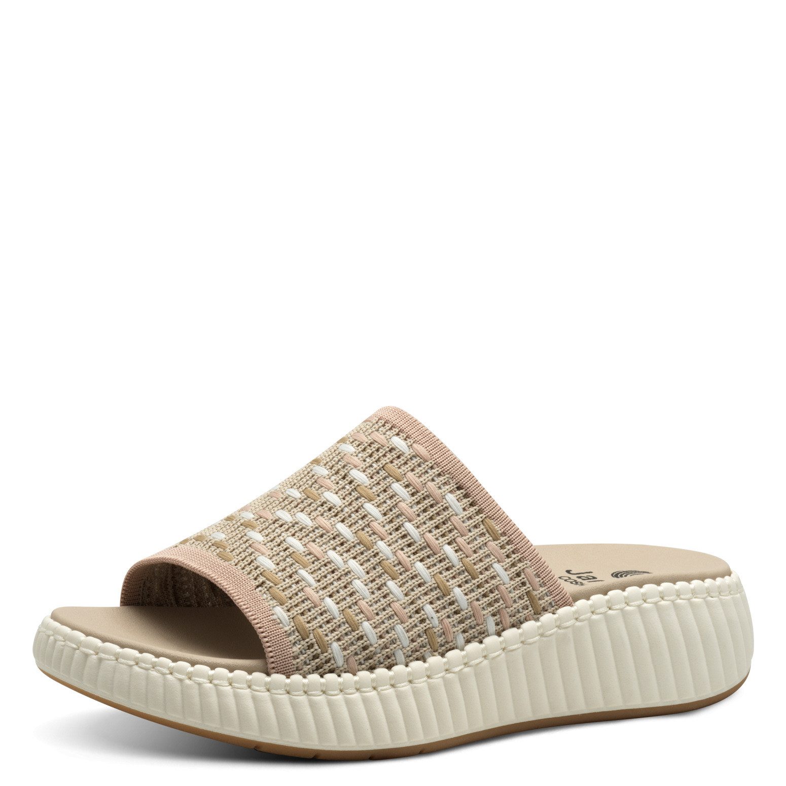 Jana JANA Damen Pantolette 8-27260-44-490 beige combi Clog