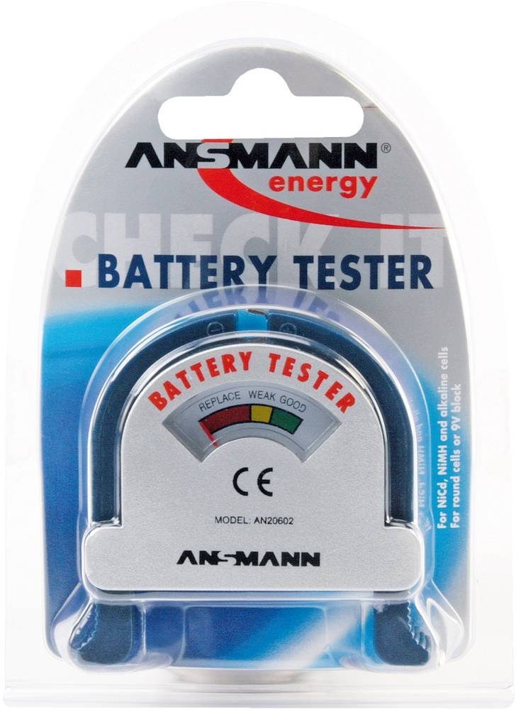 ANSMANN® Batterietester Ansmann Batterietester Check-It 1,2 Messbereich 1, (Check-It) V, (Batterietester)