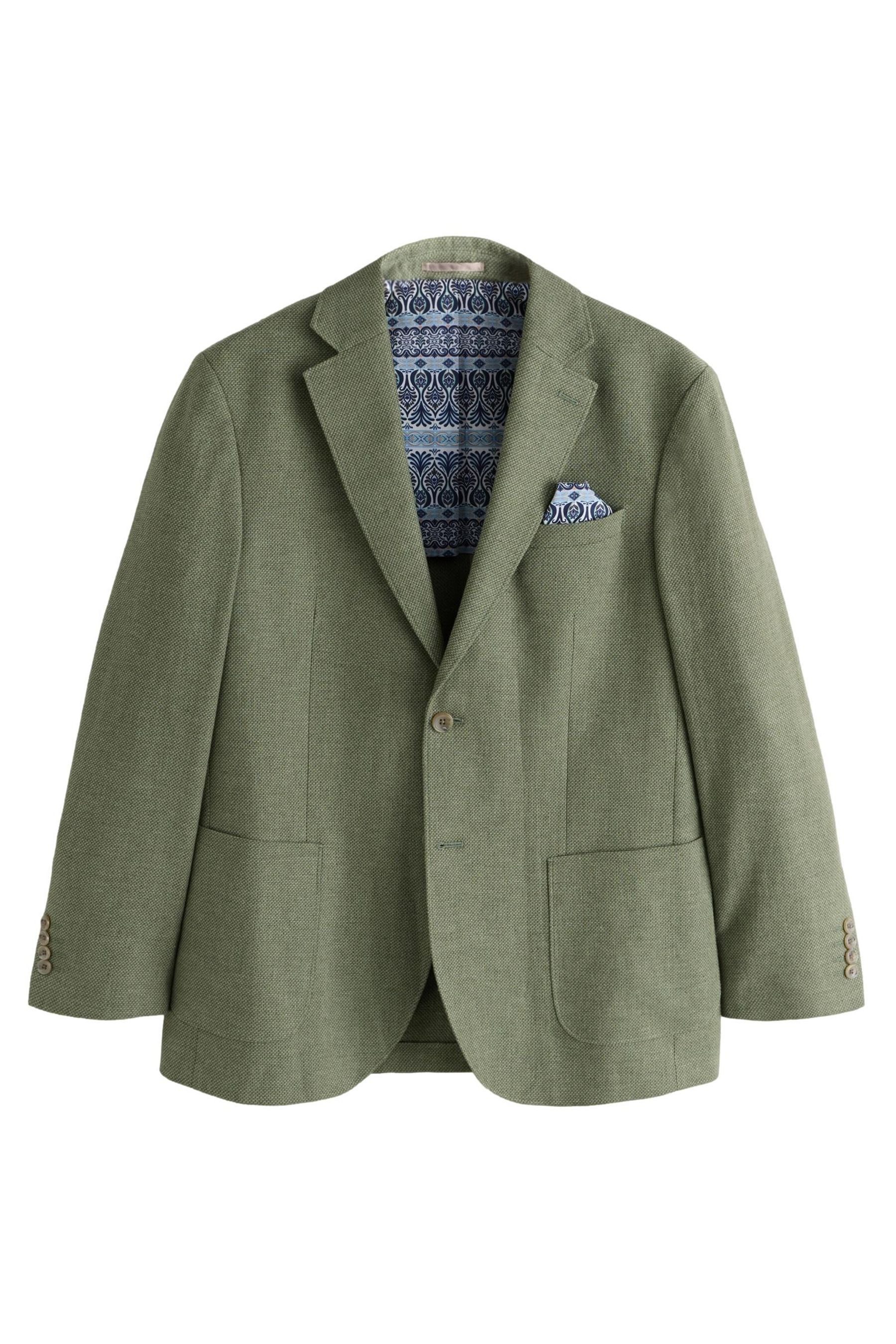 Next Jackenblazer Strukturierter Blazer aus Leinenmix, Regular Fit (1-tlg)