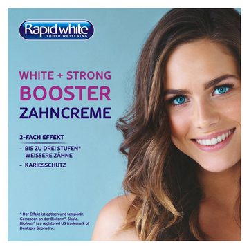 Rapid white Zahnbleaching-Paste Zahncreme Zahnpasta WHITE + STRONG BOOSTER pH-Wert optimal 6 x 75 ml