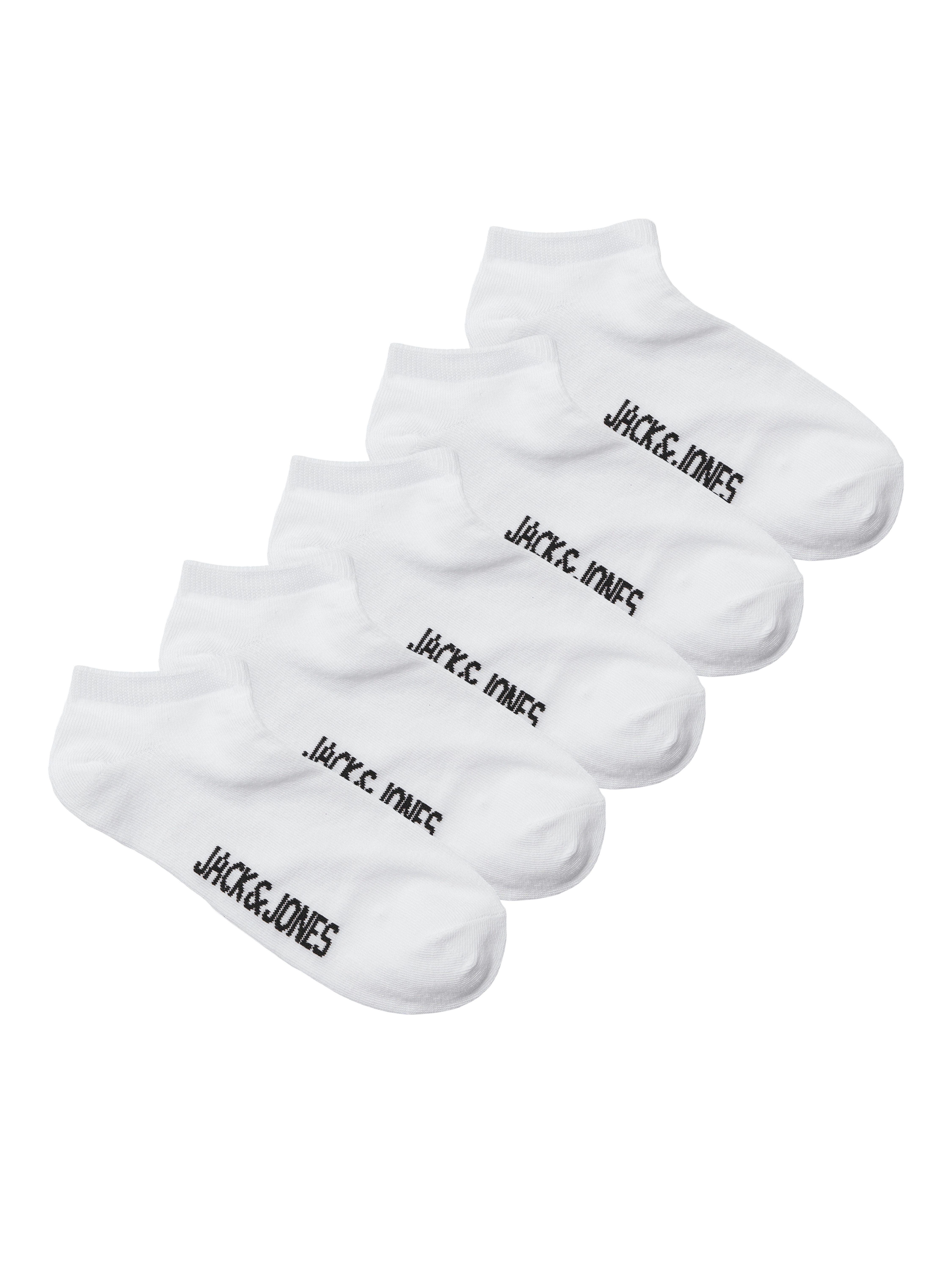 Jack & Jones Junior Socken JACDONGO im 5er Pack, mit Stretchbund, knöchellang (Packung, 5-Paar) unifarben, casual, eng, Jersey