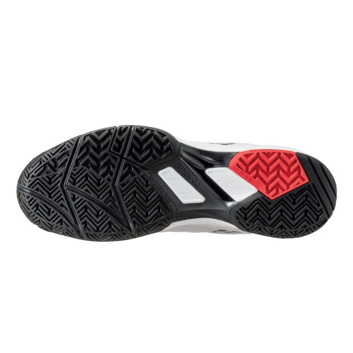 Yonex Power Cushion Lumio 3 Allcourt weiss/rot Herren Tennisschuh