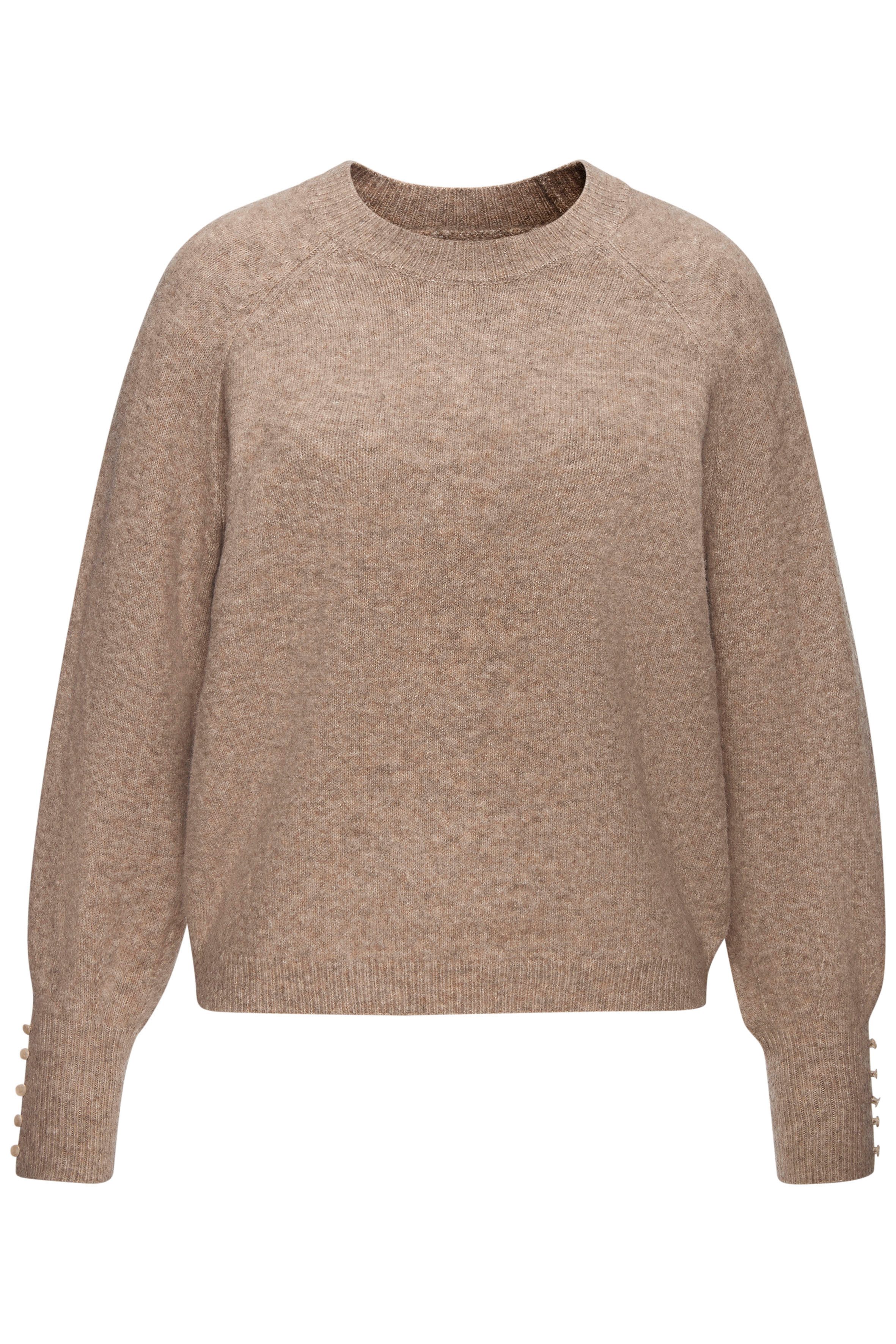 LASCANA Rundhalspullover mit Zierknöpfen, Winterpullover, kuschelig günstig online kaufen