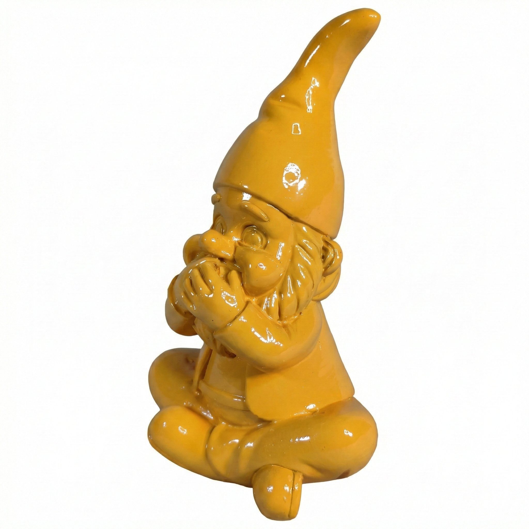 colourliving Gartenzwerg GartenPoser MutePoser (Nichts sagen) in 2 Größen & 6 Farben, (1 St), Der moderne Gartenzwerg im Pastell-Look