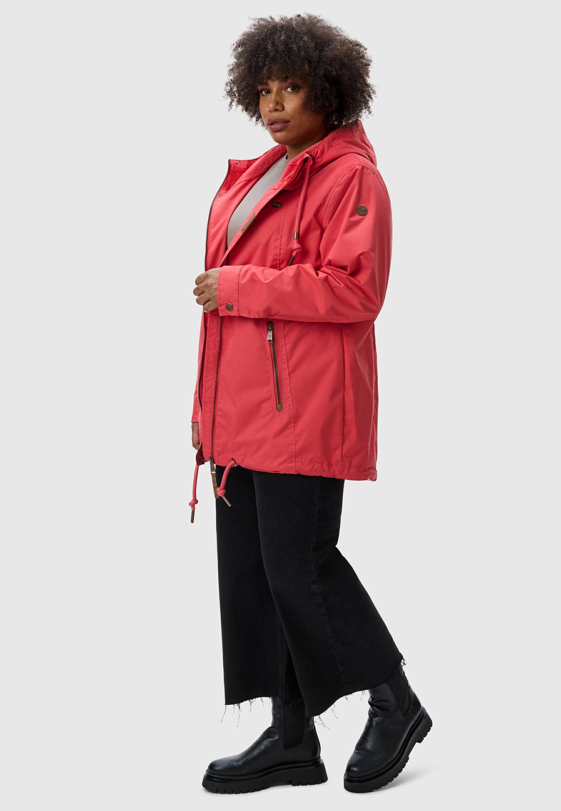 Ragwear Outdoorjacke Zuzka stylische Übergangsjacke mit großer Kapuze günstig online kaufen