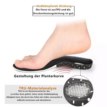 Hikity orthopädische Schuheinlagen Silikoneinlagen für Männer und FrauenOrthopädische Sporteinlagen (Unisex, Männer und Frauen), Orthopädische Einlagen