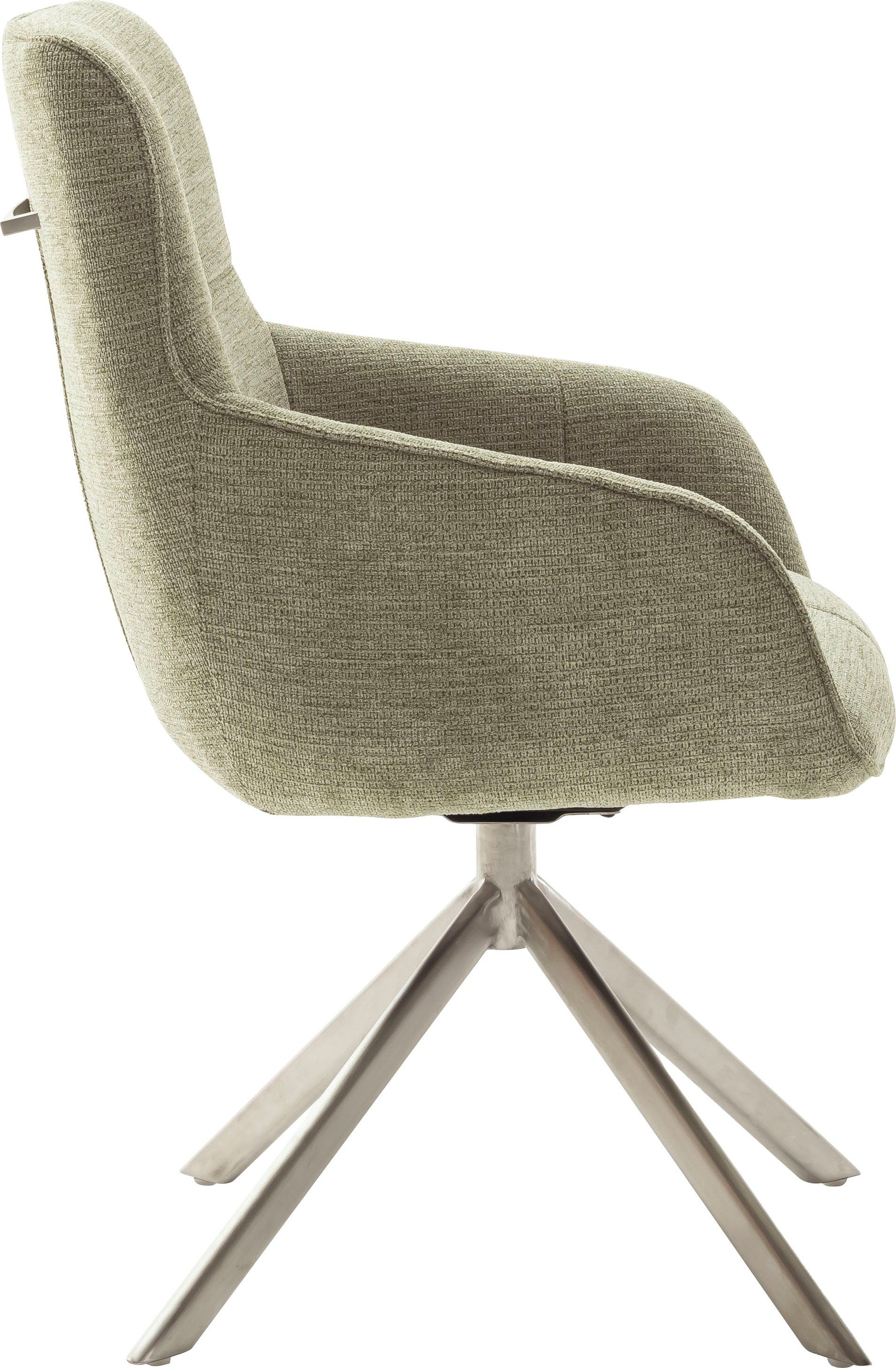 MCA furniture 4-Fußstuhl Xativa cm (2 Nivellierung, mit Komfortsitzhöhe St), 49 180°drehbar Olive