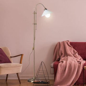 etc-shop Stehlampe, Leuchtmittel nicht inklusive, Standleuchte Stehlampe Wohnzimmer höhenverstellbar Lampe stehend
