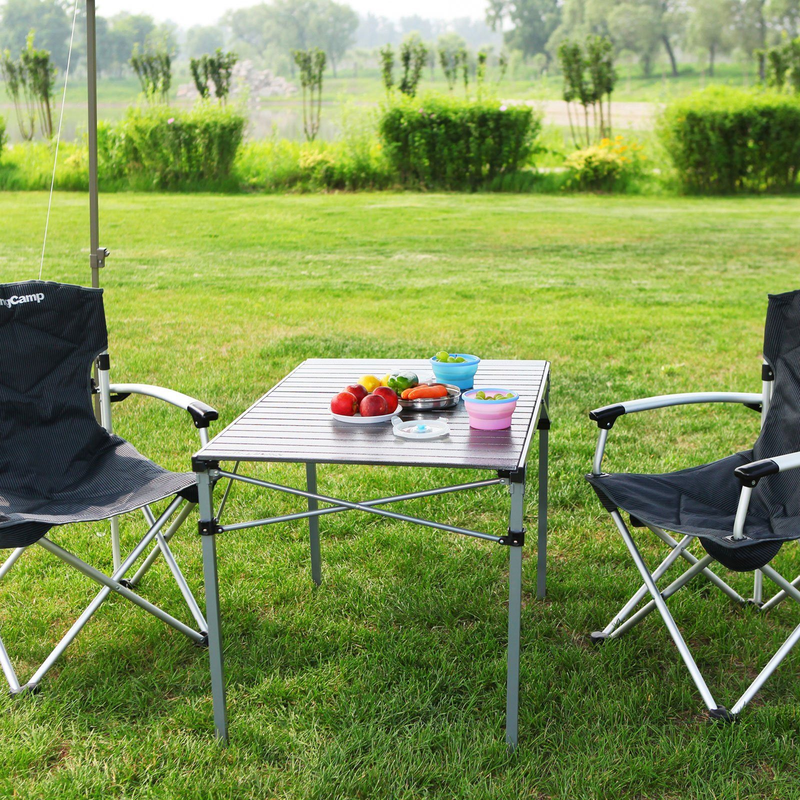 KingCamp Campingtisch Rolltisch Compact Folding Table