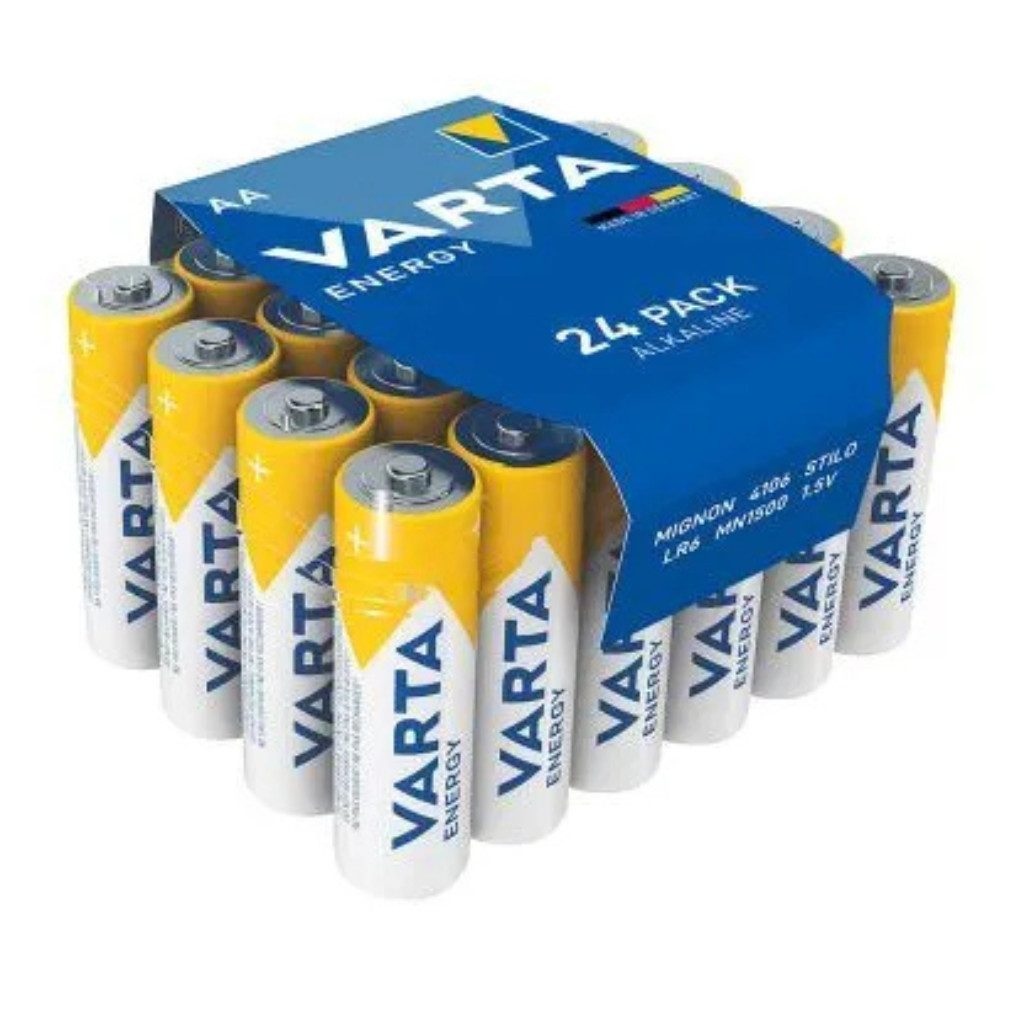 VARTA 24 VARTA Батареи ENERGY Mignon AA 1,5 V Batterie, (24 St), Hohe Lebensdauer und stabile Leistung