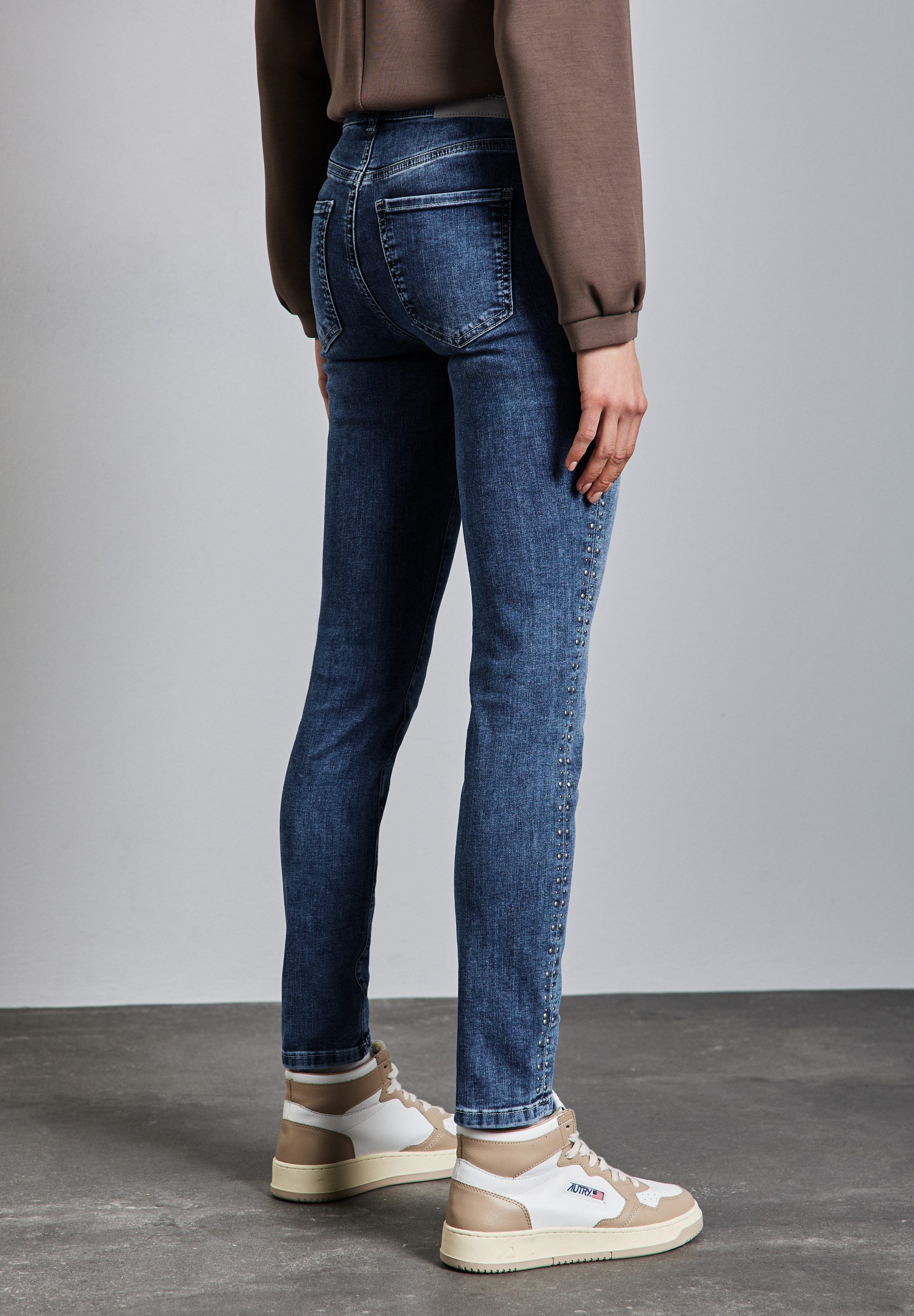 STREET ONE Slim-fit-Jeans Middle Waist günstig online kaufen