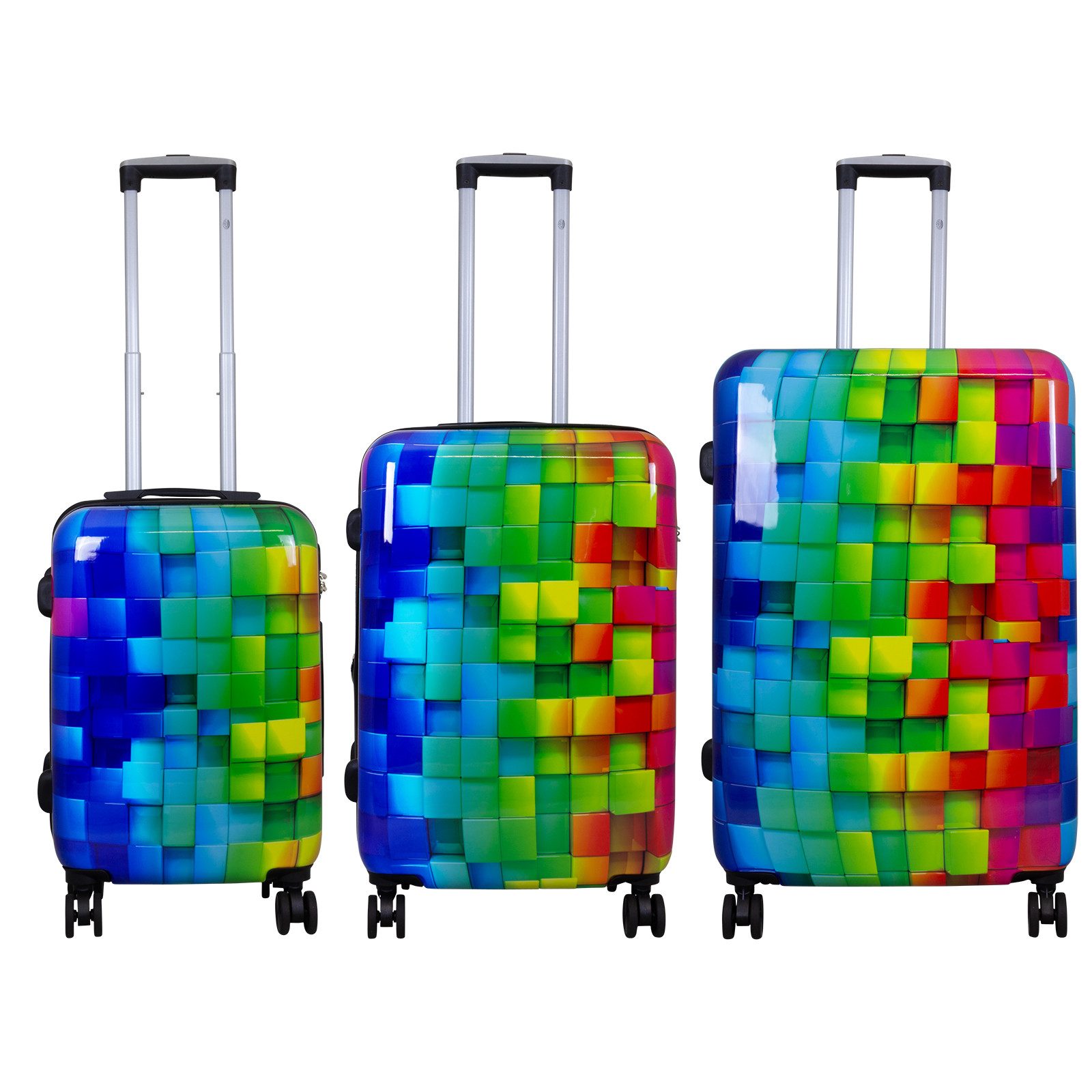 Trendyshop365 Hartschalen-Trolley Motivkoffer Mosaik mit mehrfarbigem günstig online kaufen