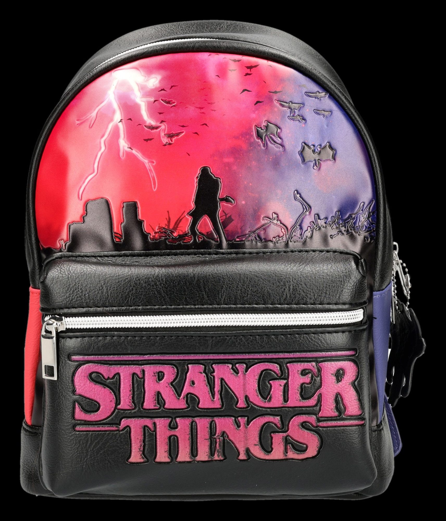 Figuren Shop GmbH Rucksack Stranger Things Rucksack – Upside Down Tasche Fanartikel 29 cm, Offiziell lizenziertes Merchandise Stranger Things