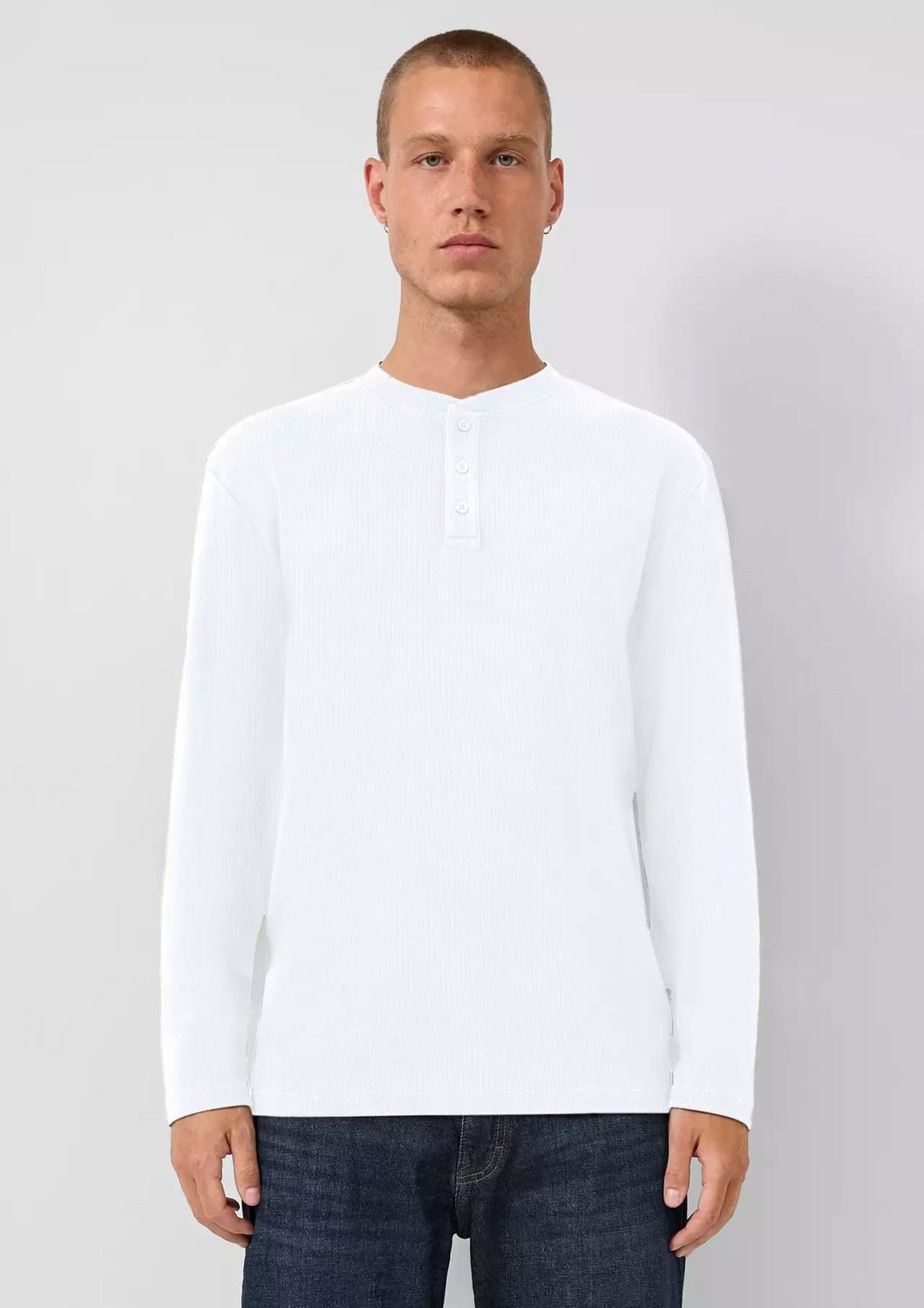 QS Longsleeve Longsleeve gerippt, regular Fit günstig online kaufen