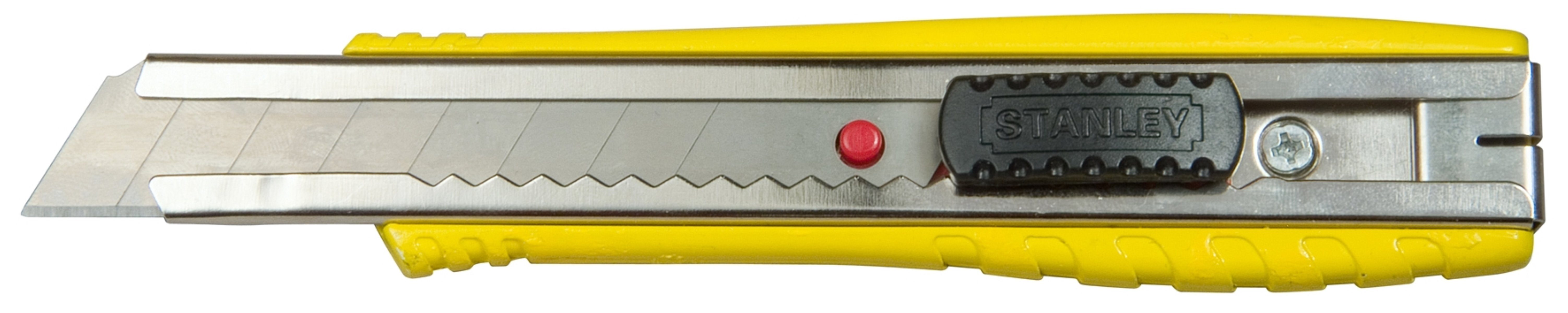 STANLEY Cuttermesser 0-10-431 FatMax Cutter 25 mm Länge 195 mm, Klinge: 2,50 cm, Auminiungehäuse rutschfester Griff