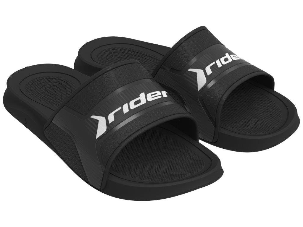 Rider SMASH SLIDE BLACK/BLACK/WHITE Badepantolette ohne Weichmacher