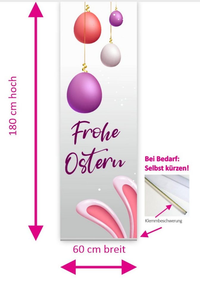 gardinen-for-life B-line, 180 Flächenvorhang HxB 180x60 Schiebegardine in Ostern cm- silber cm