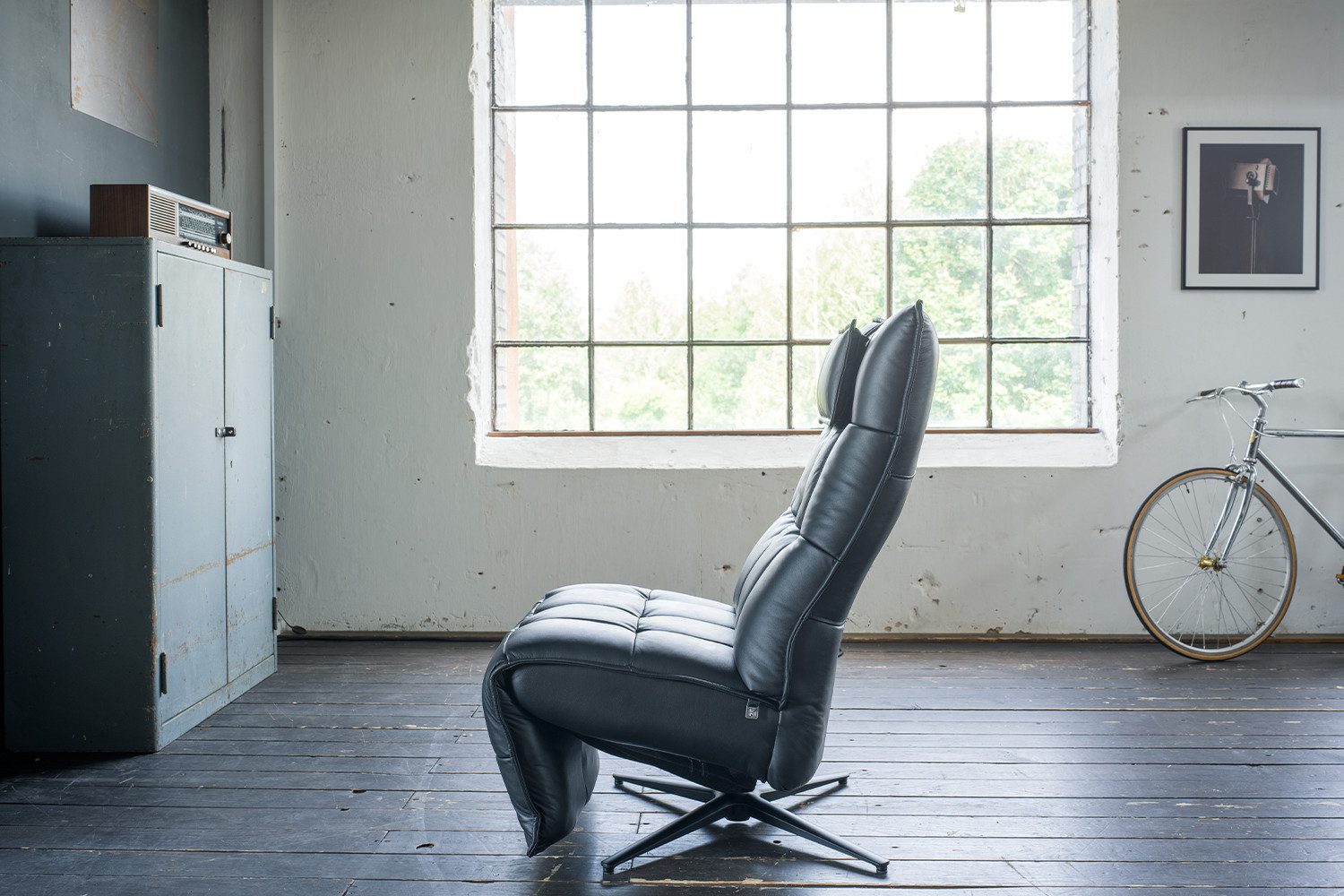 KAWOLA Relaxsessel MIKO, Drehsessel motorisch verstellbar, verschiedene Bezüge und Farben