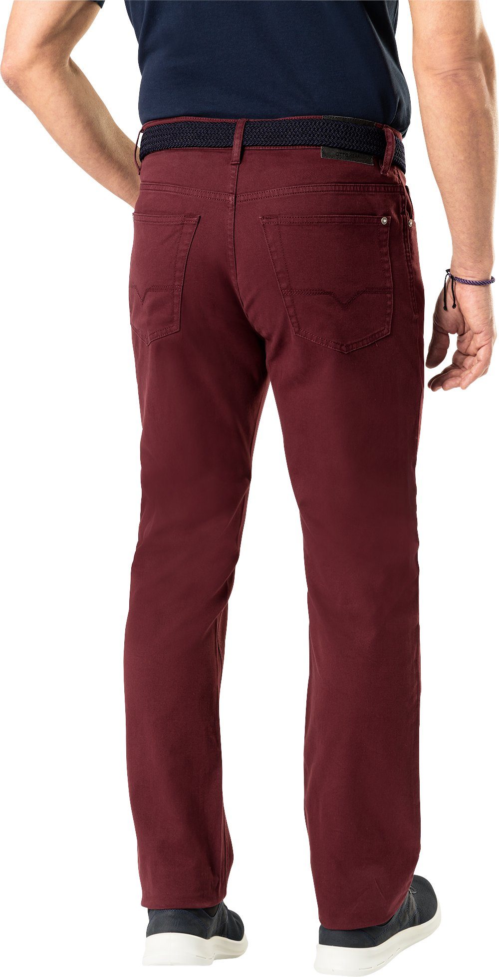 Kern 5-Pocket-Style, Otto hervorragender Stretch-Jeans Farbintensität Kern im bordeaux mit