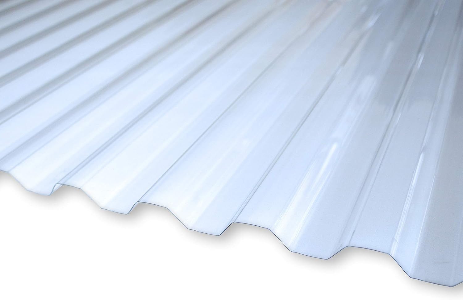 Kaiser plastic Wellplatte transparent für Dach - Sinus 76/18 Панели крыши glatt & klar, 0,8 mm, (wetterfeste Kunststoff Überdachung, 1-St), Made in Germany - Hagelfest und Bruchsicher - UV-Schutz - 90 x 120 cm