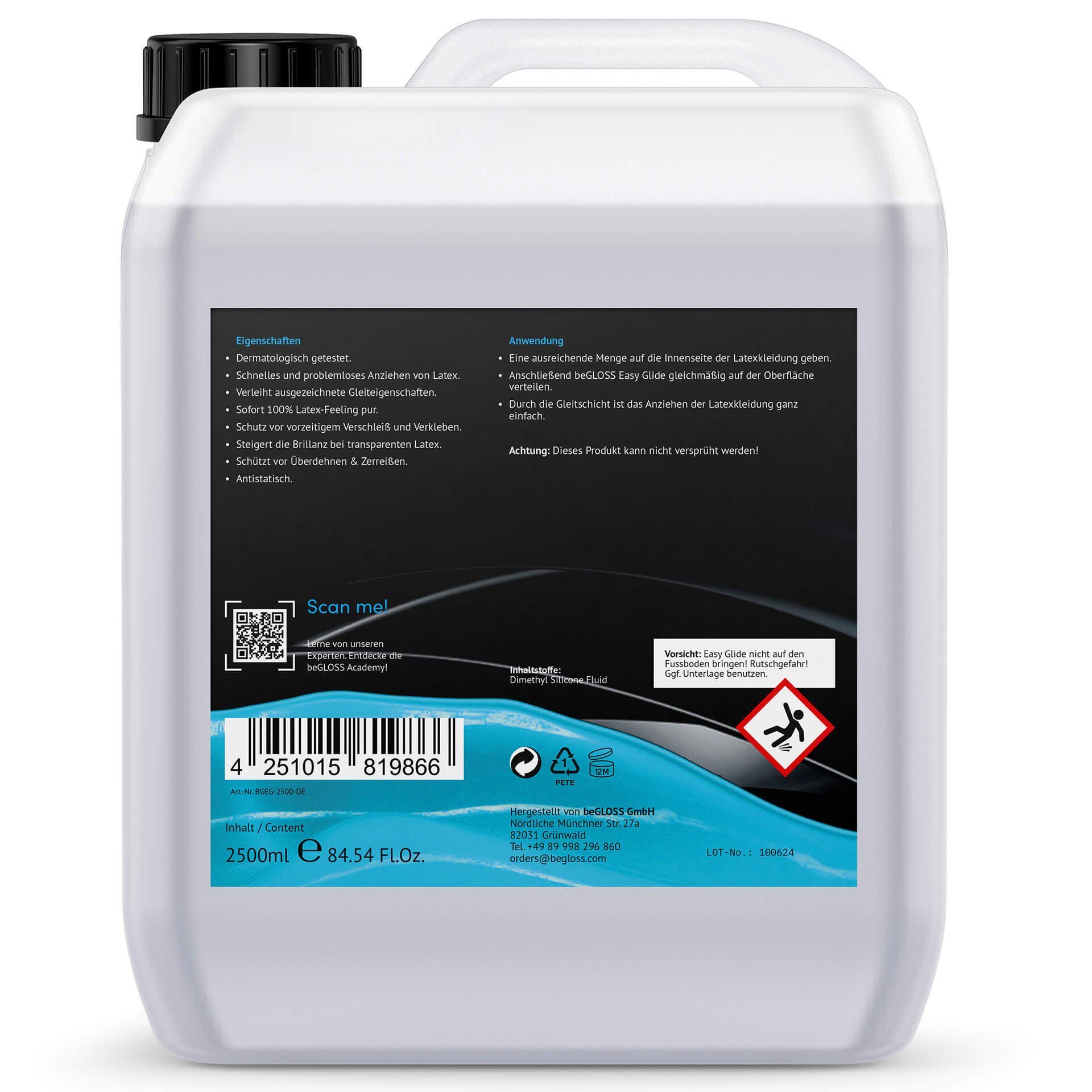 beGLOSS Gleitgel Latex Pflege & Anziehhilfe für Latex Kleidung Dermatologis günstig online kaufen