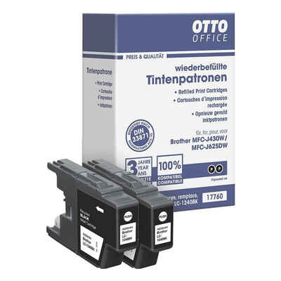 Otto Office Tintenpatrone (Doppelpack, 2-tlg., ersetzt Brother »LC1240BK«, schwarz)