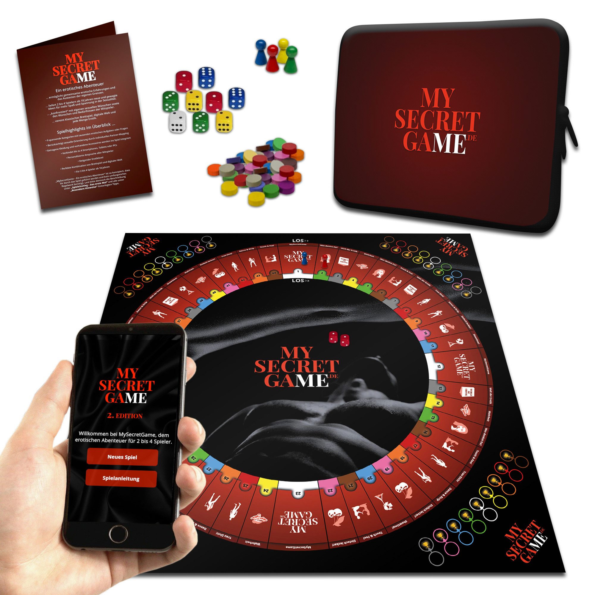 MySecretGame Spiel My Secret Game 2. Edition - Erotisches Abenteuer mit App ab 18 Jahre