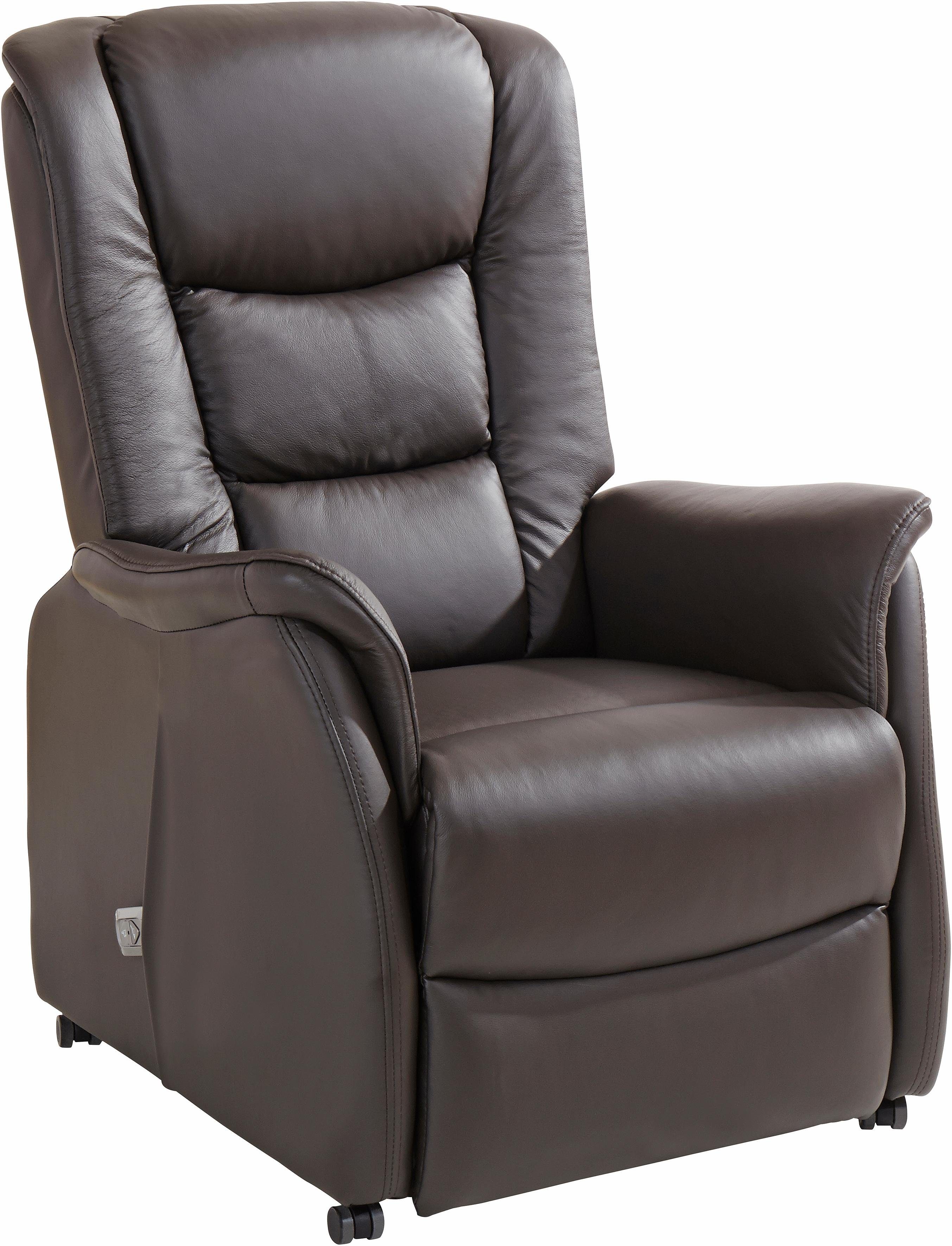 Duo Collection TV-Sessel mit Aufstehhilfe, mit und Taschenfederkern Ponza Stahlwellenunterfederung elektrischer Relaxfunktion