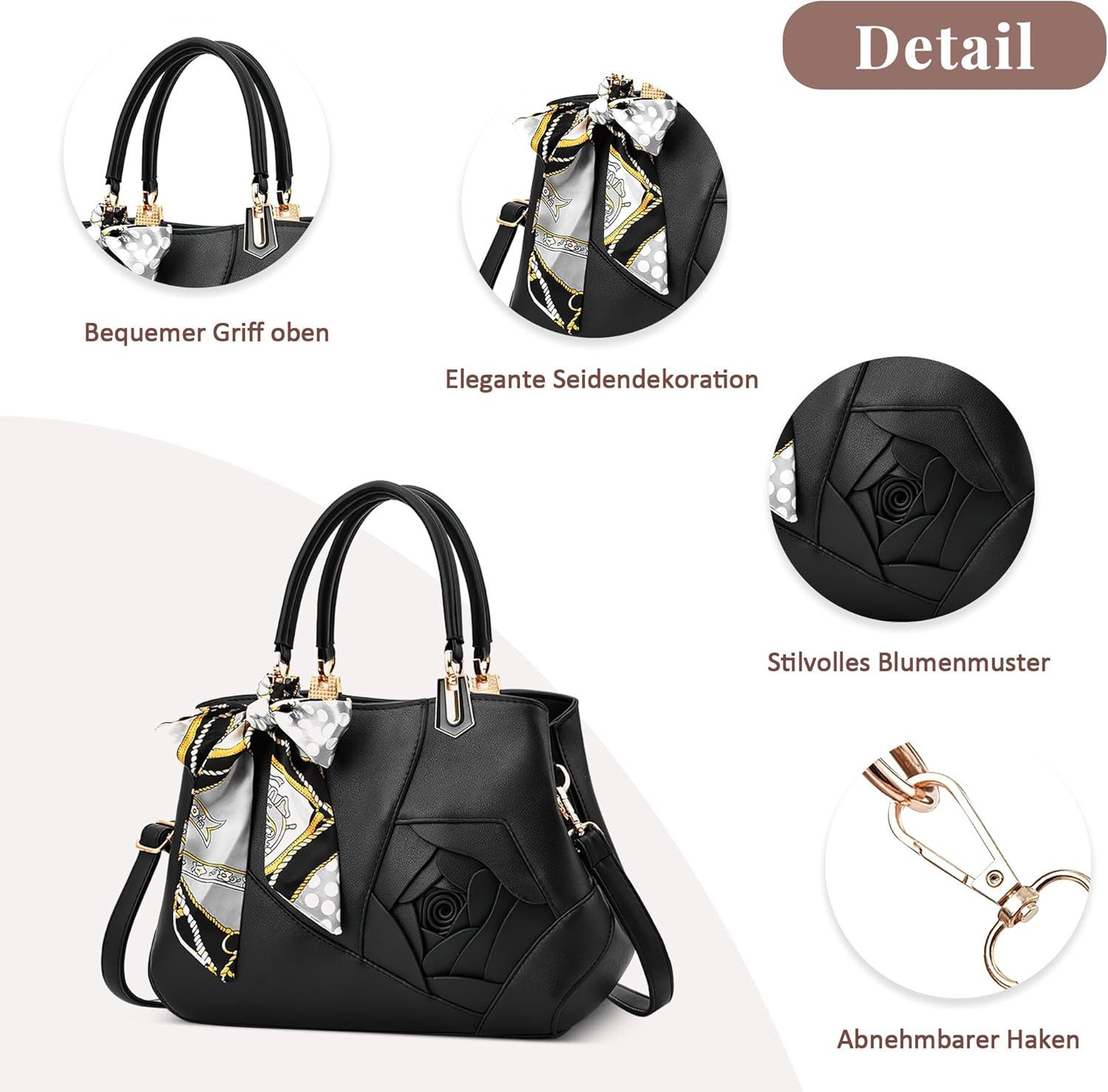 RWEUOQ Henkeltasche Tote Tasche Women's Flower günstig online kaufen