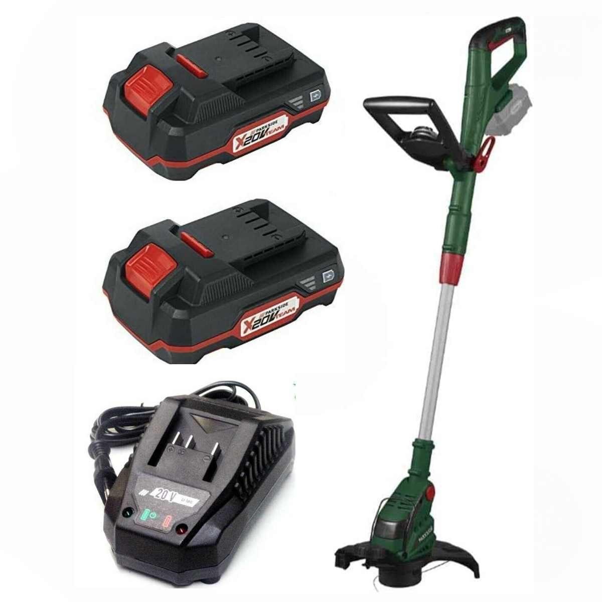 Parkside Akku-Rasentrimmer Akku-Rasentrimmer PRTA 20-Li, mit 2 x Akku + Lad günstig online kaufen