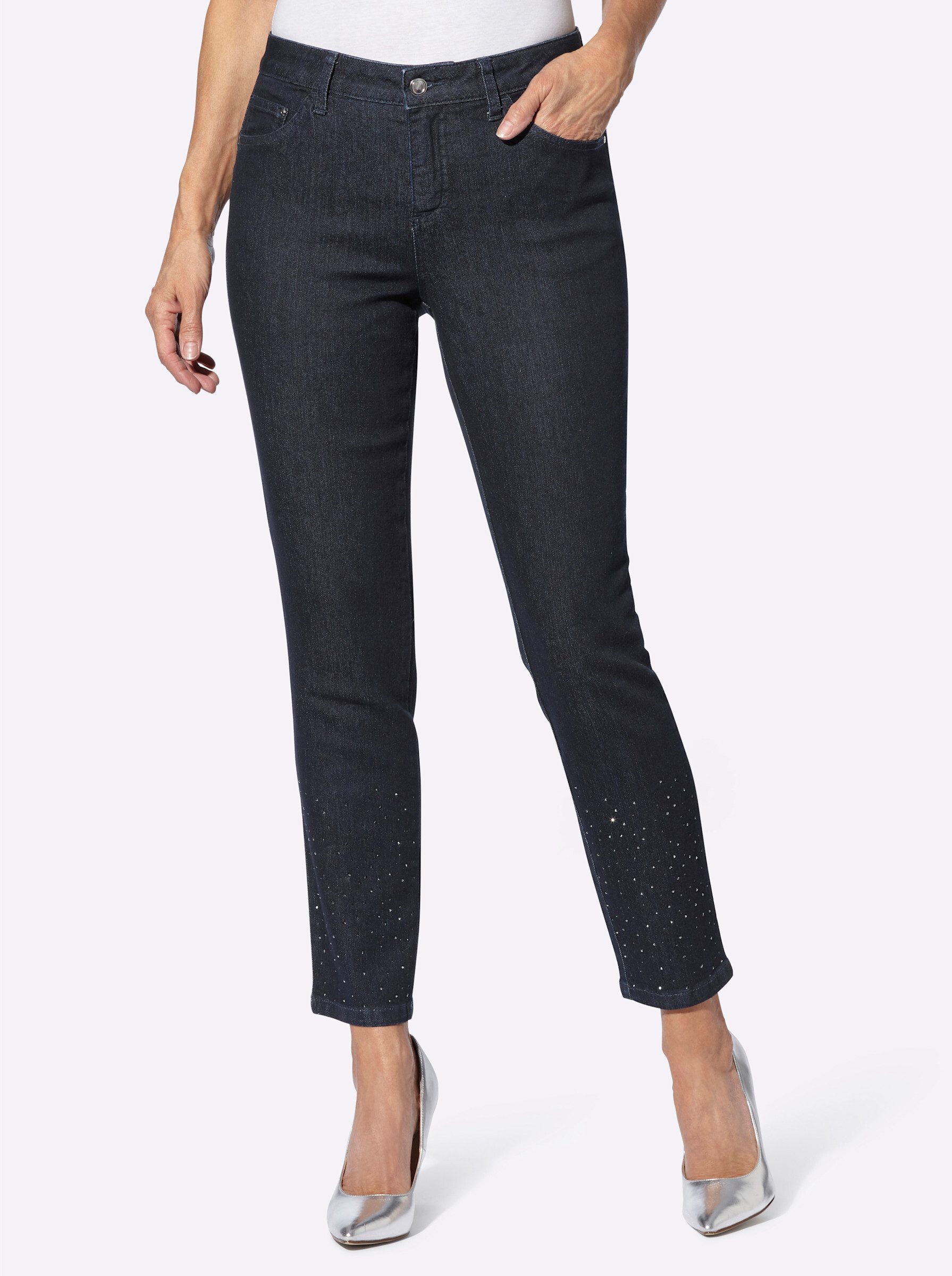 Bequeme Jeans Jeans leicht vertieft