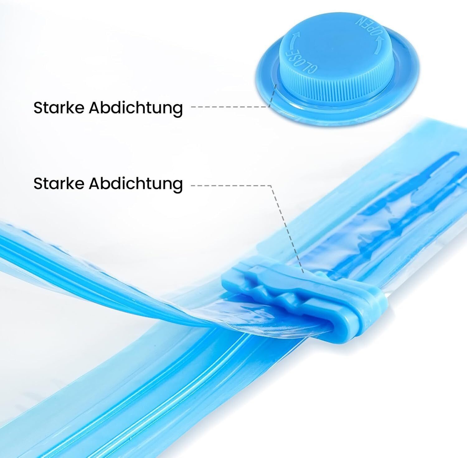 Youyijia Beuteltasche Pack of 12 Vacuum Bags for Clothes, Duvets, 3 Sizes ( günstig online kaufen