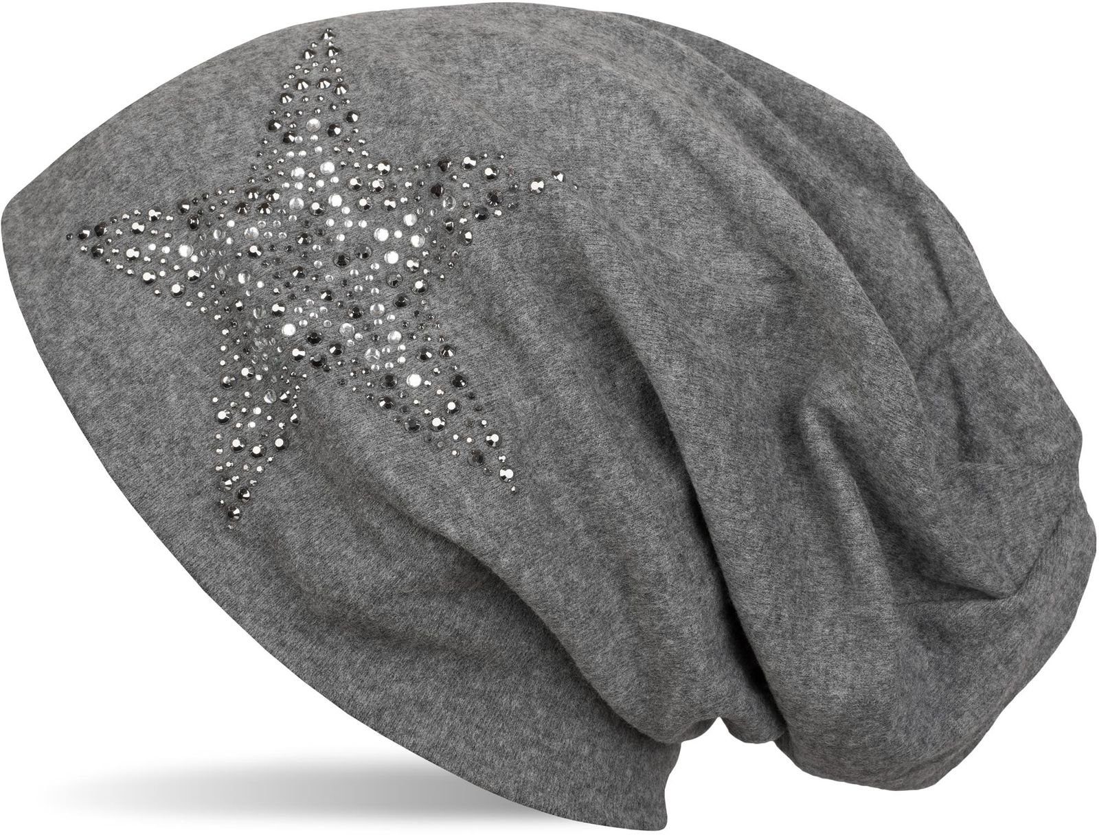 styleBREAKER Beanie Beanie Mütze mit Strass Nieten Stern (1-St) günstig online kaufen