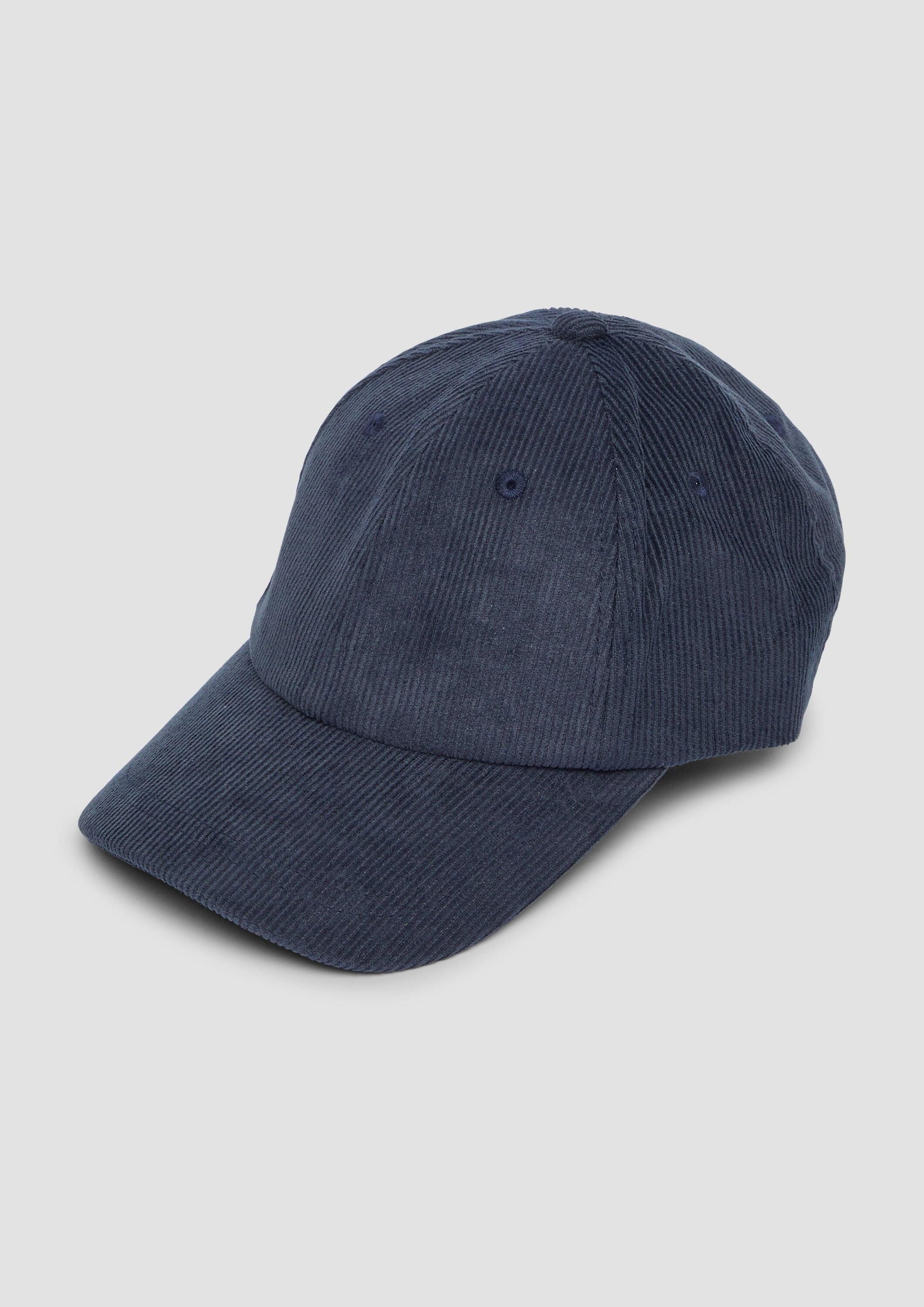 s.Oliver Snapback Cap Kappe Cord-Kappe mit Label-Patch