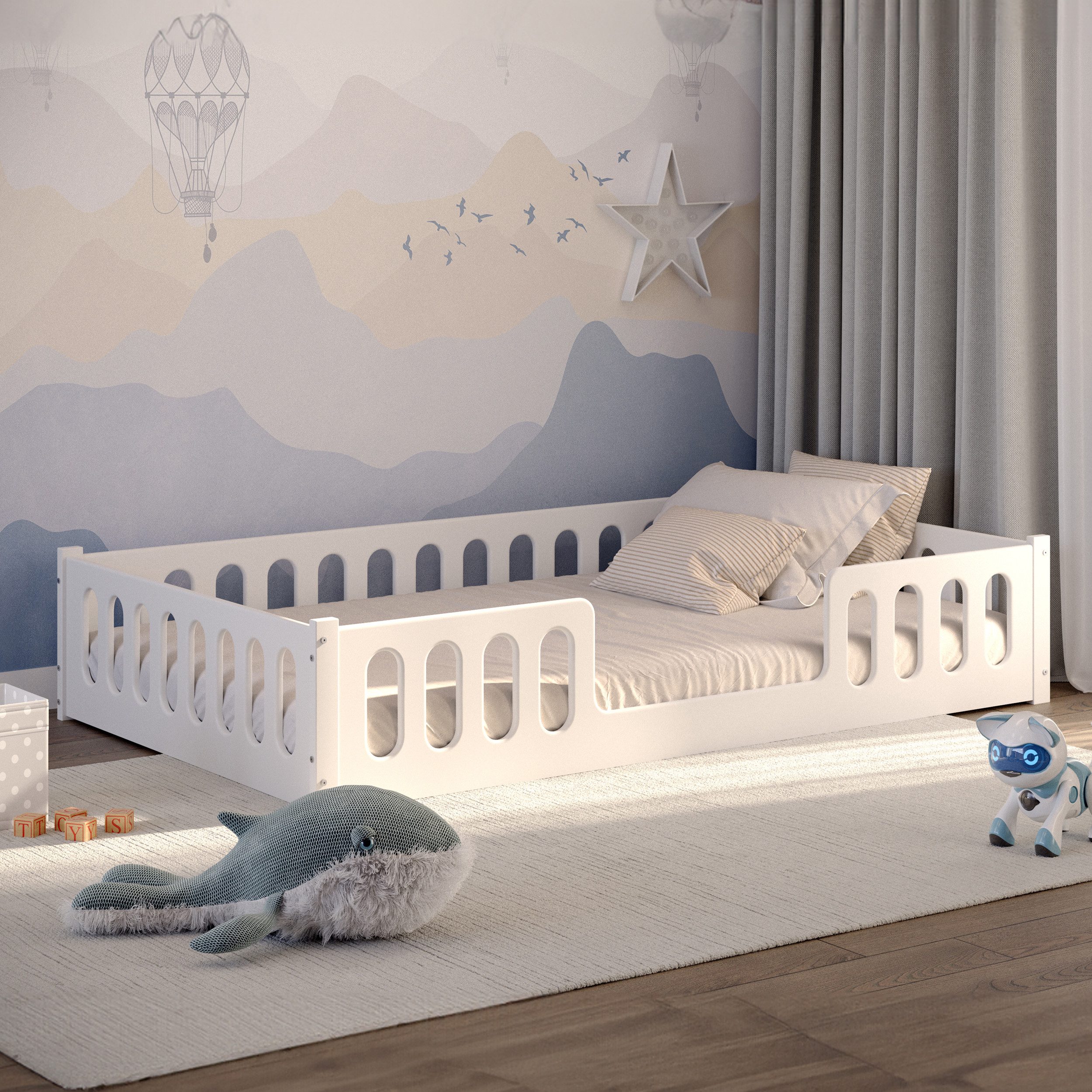 CADANI Kinderbett Monte II weiß (abnehmbarer günstig online kaufen