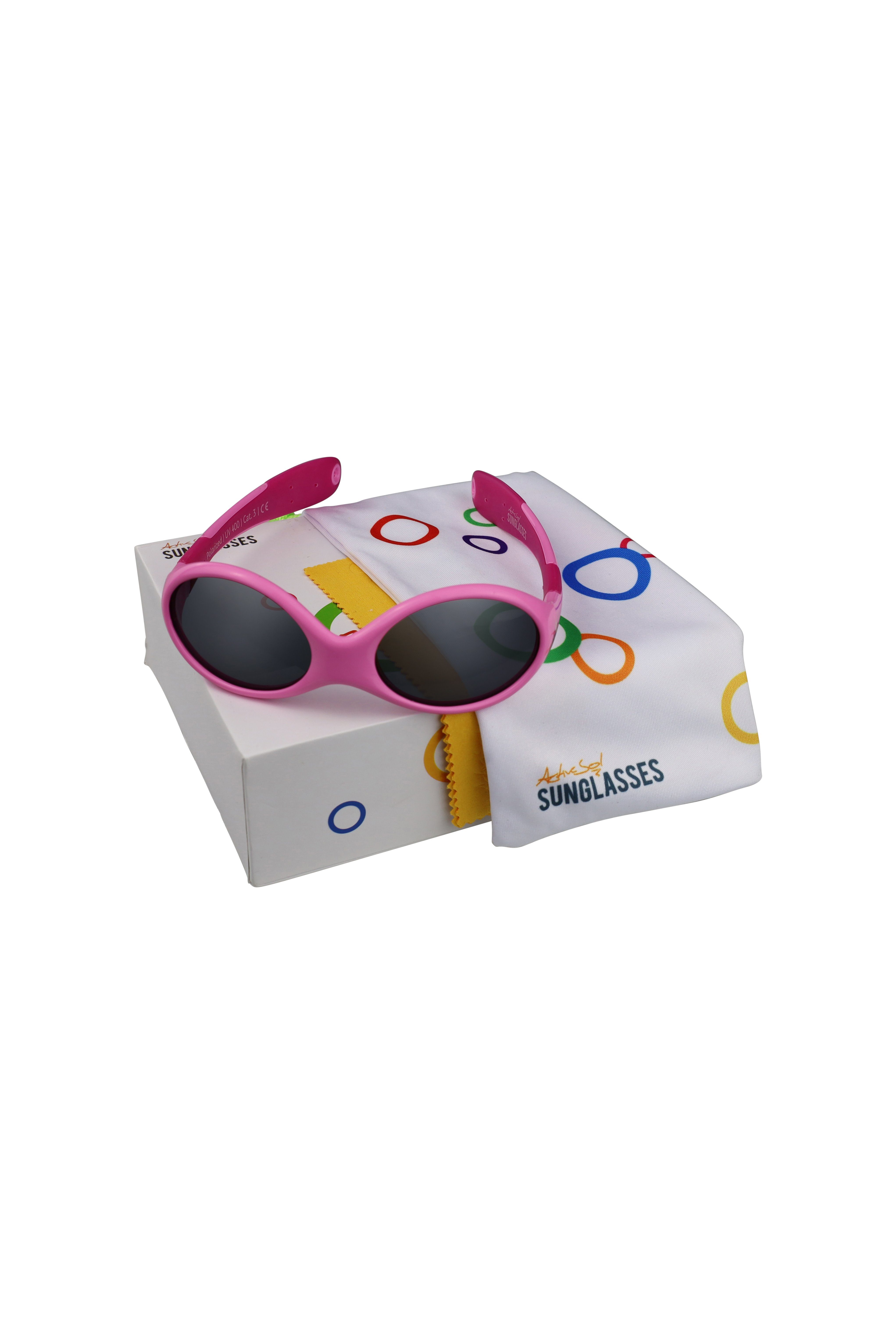Mädchen, Motiven) pfiffigen Farben Princess Jungen & SUNGLASSES bunten Flexibel & & Sonnenbrille (in Sonnenbrille, Unzerstörbar 0-2 Jahre mit Baby ActiveSol