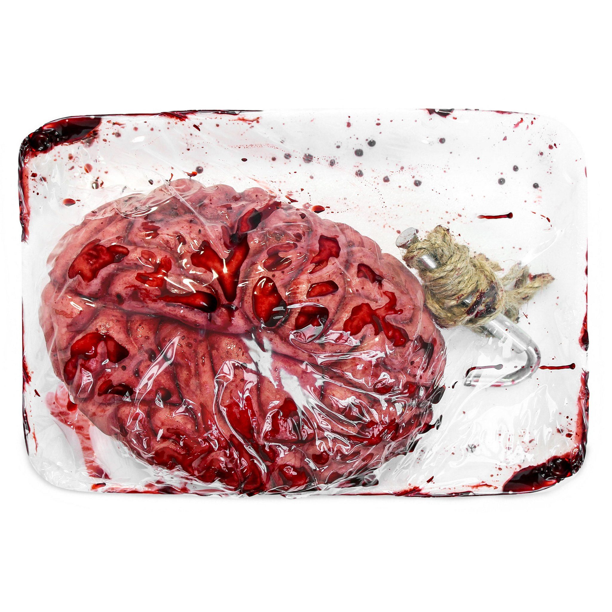 Metamorph Kostüm Gehirn Halloween Dekoration, Blutiges Gehirn als Speise für Zombies und Dämonen