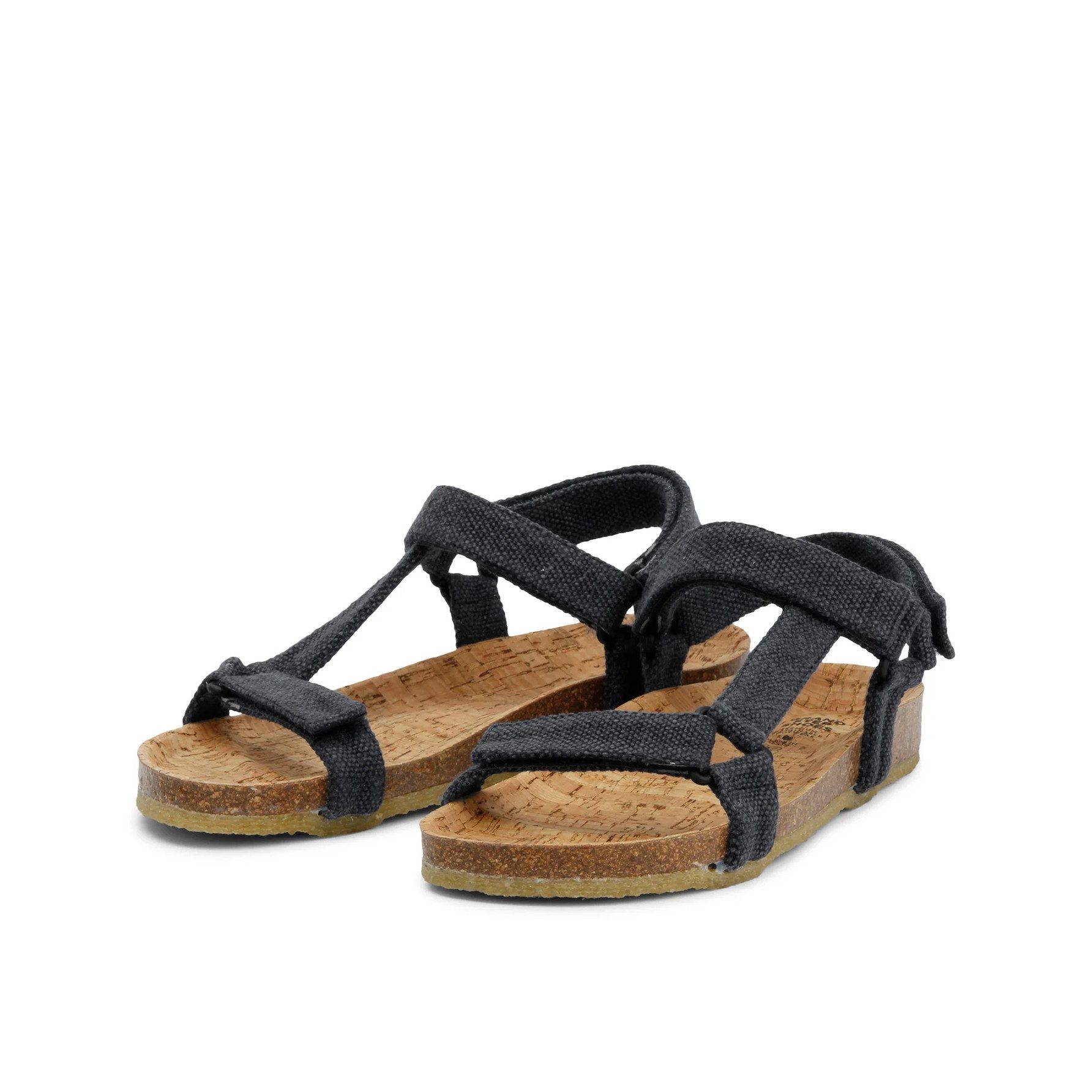 Grand Step Shoes Levi Hemp schwarz Damen Sandale