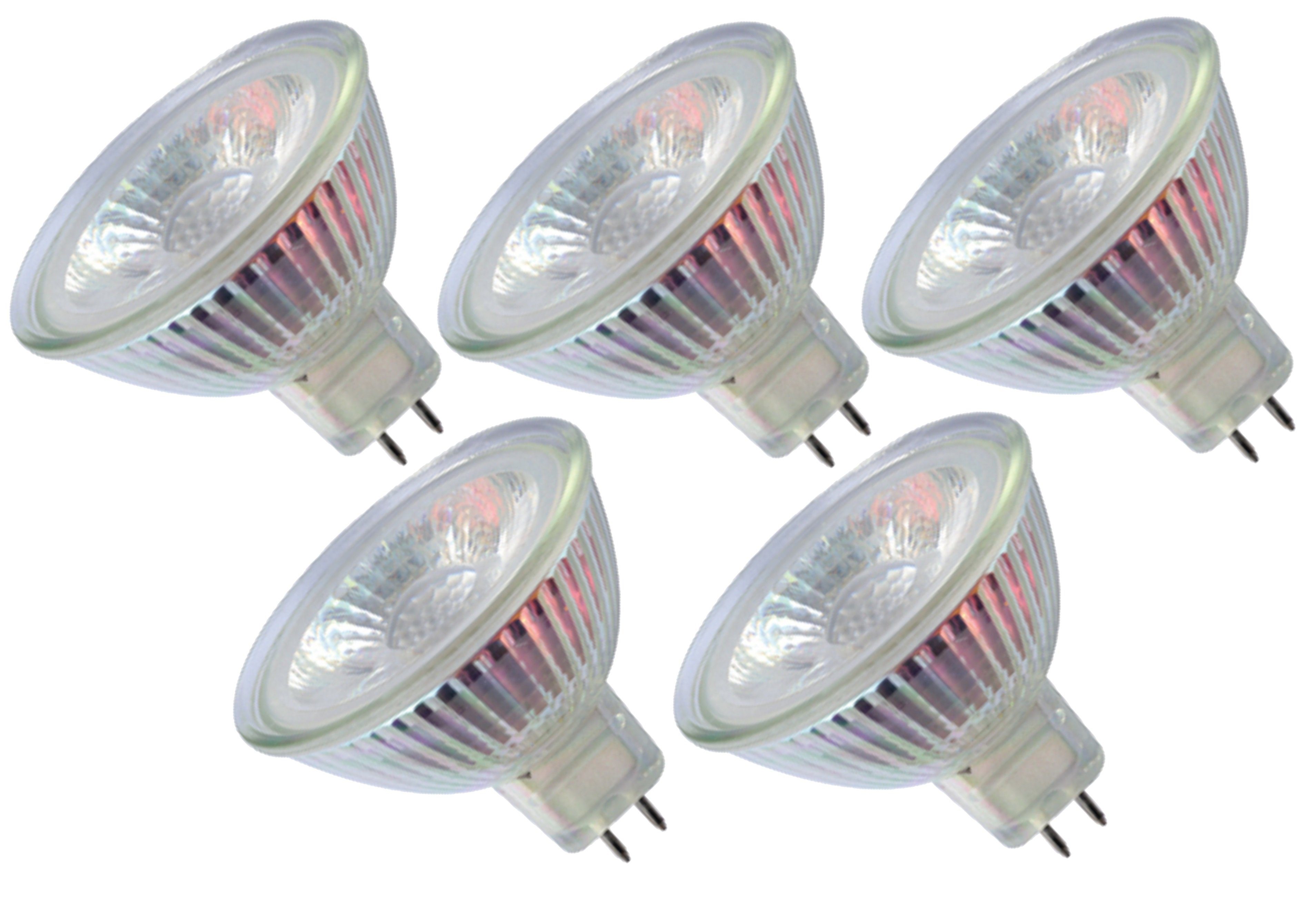 TRANGO LED-Leuchtmittel, 5er Set MR16-NT3 LED Leuchtmittel mit MR16 Fassung günstig online kaufen